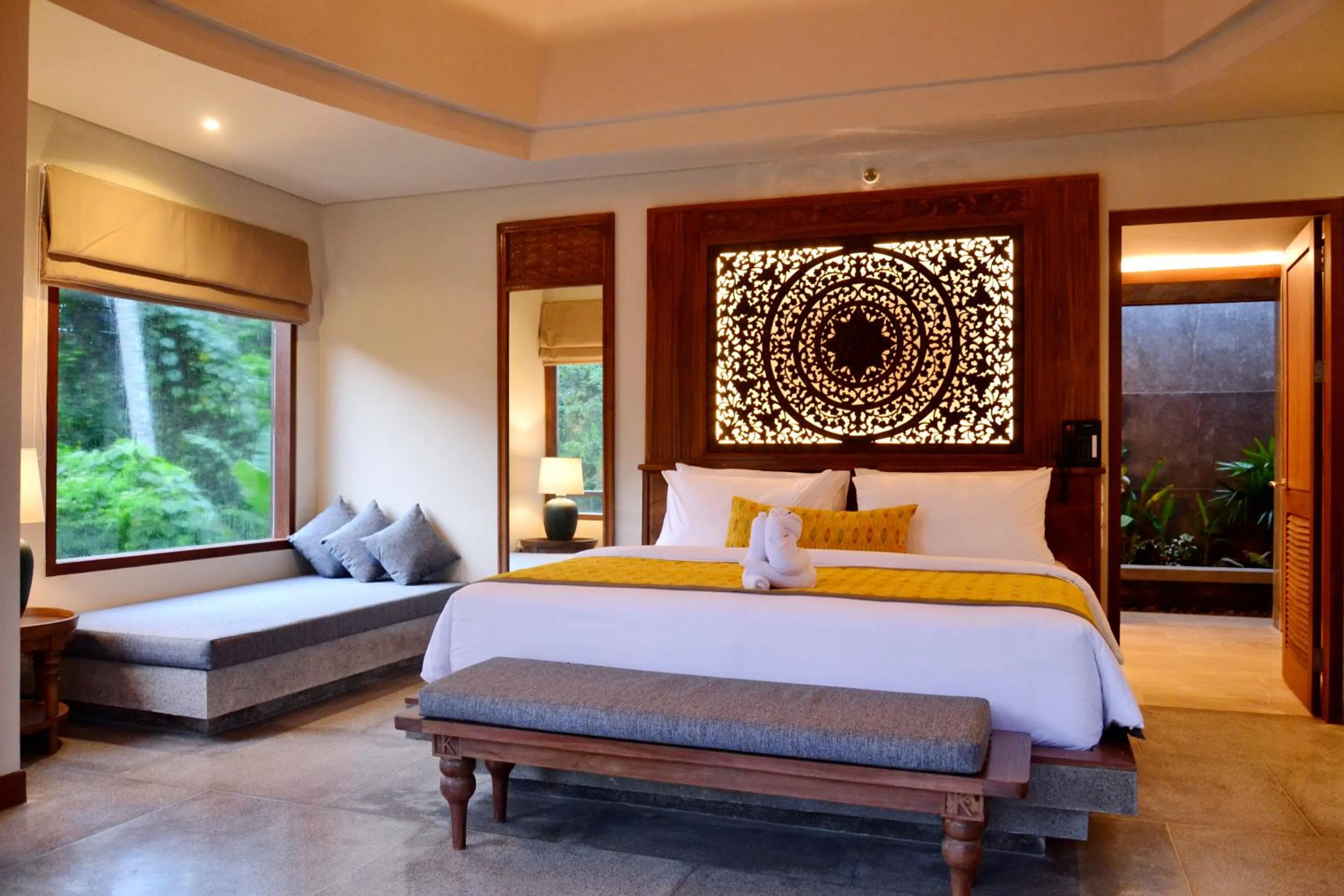 Bed in Kenran Resort Ubud By Soscomma