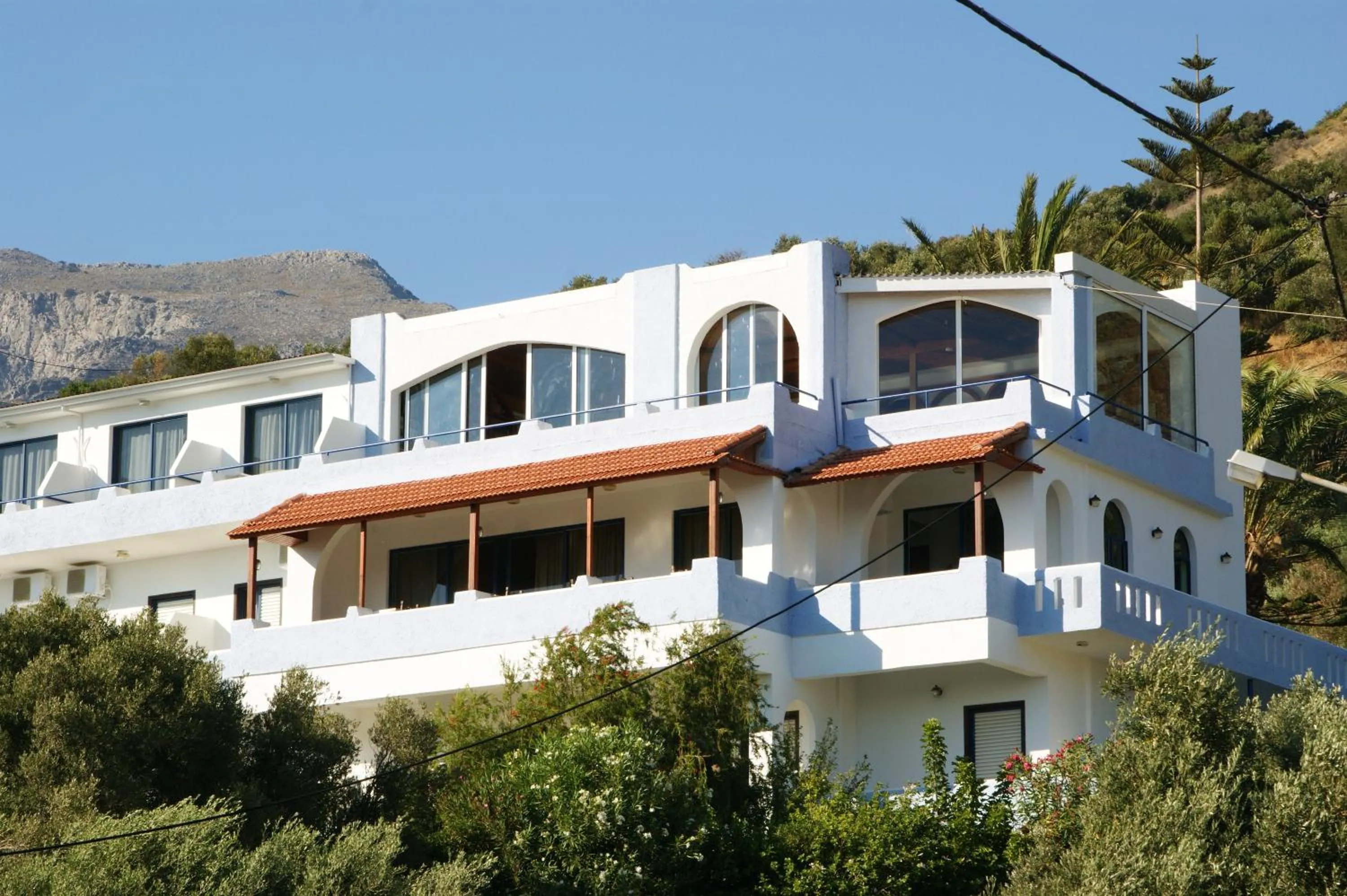 Facade/entrance in Lofos Hotel