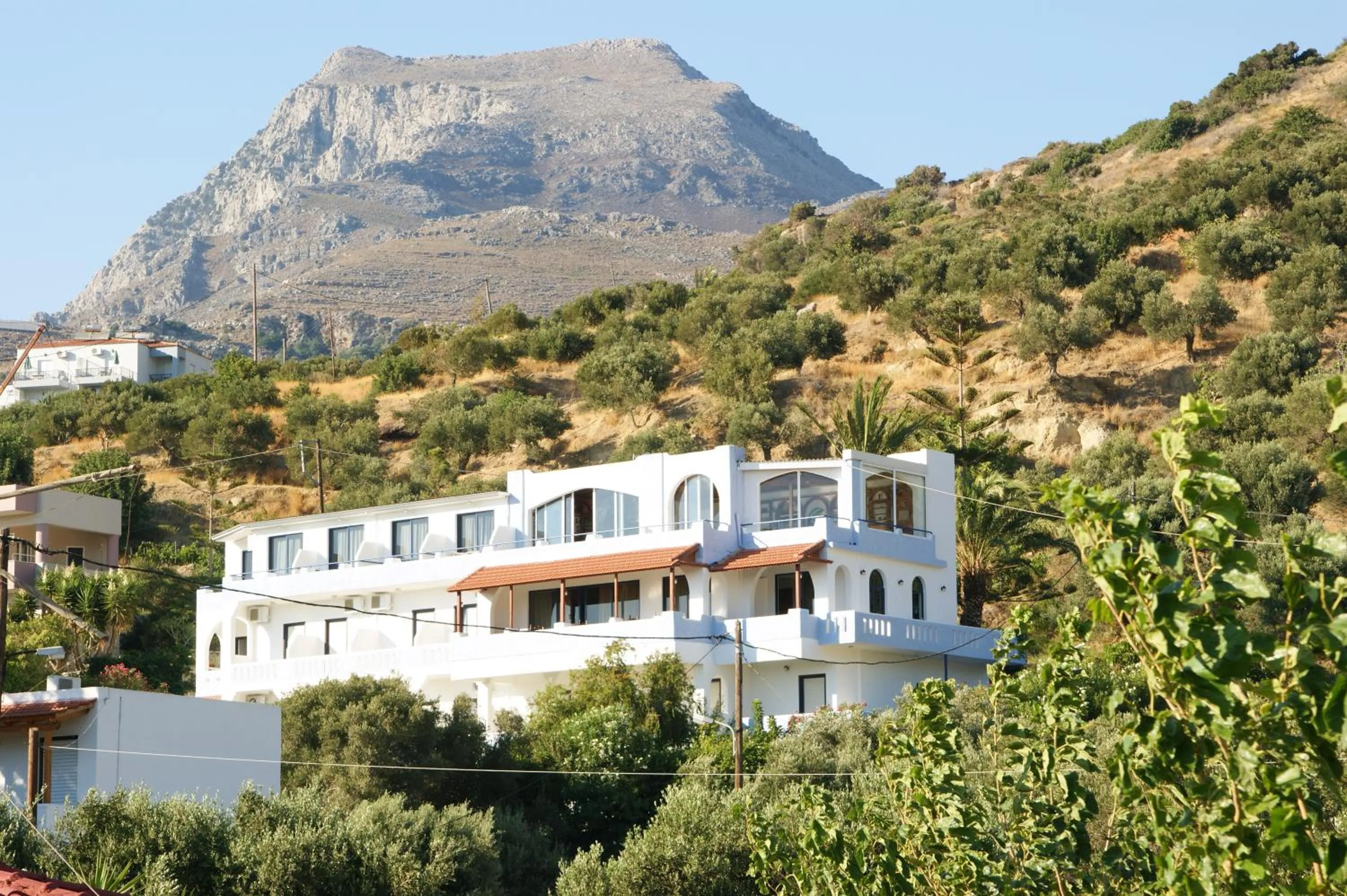 Facade/entrance in Lofos Hotel