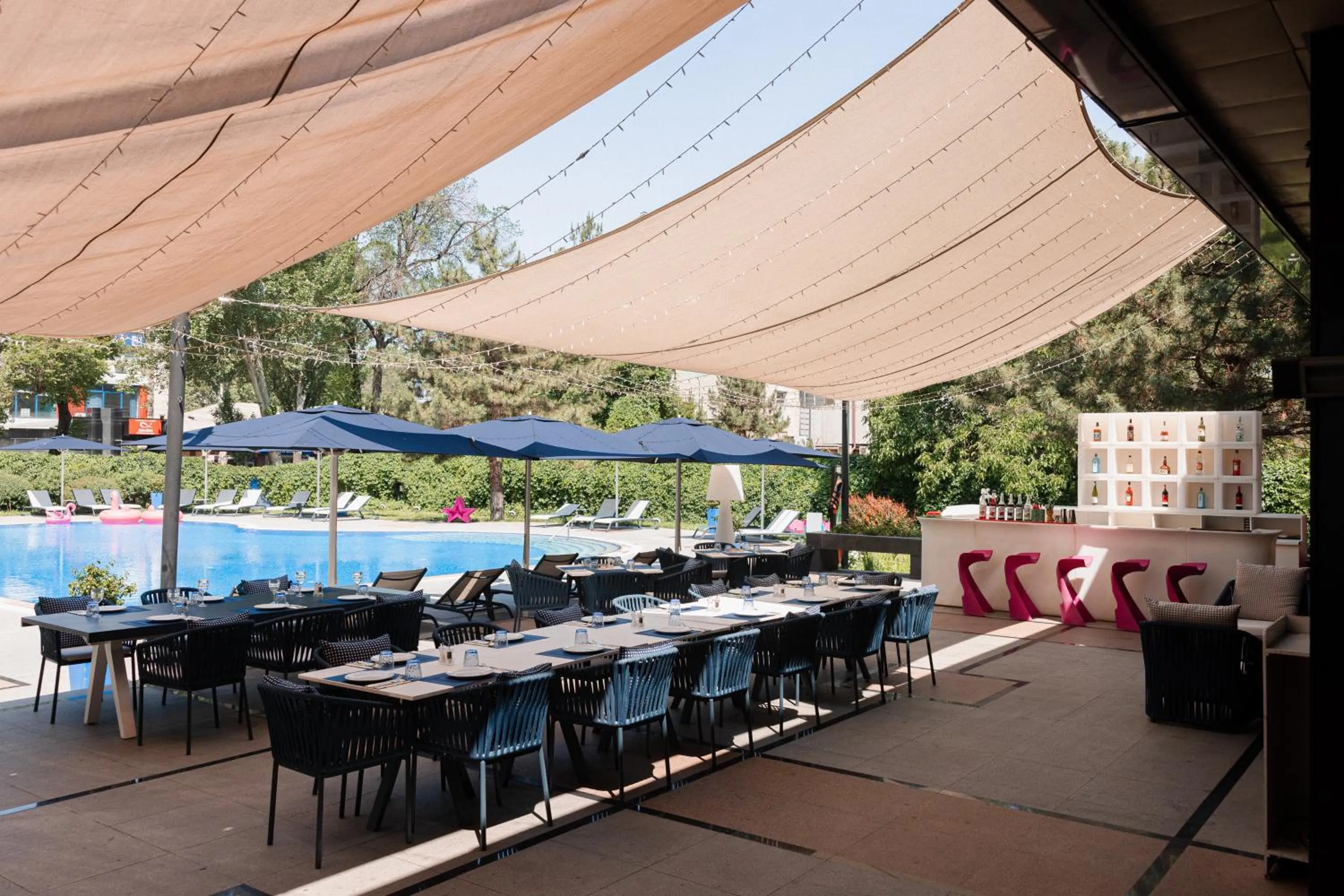 Swimming pool in Hyatt Regency Bishkek
