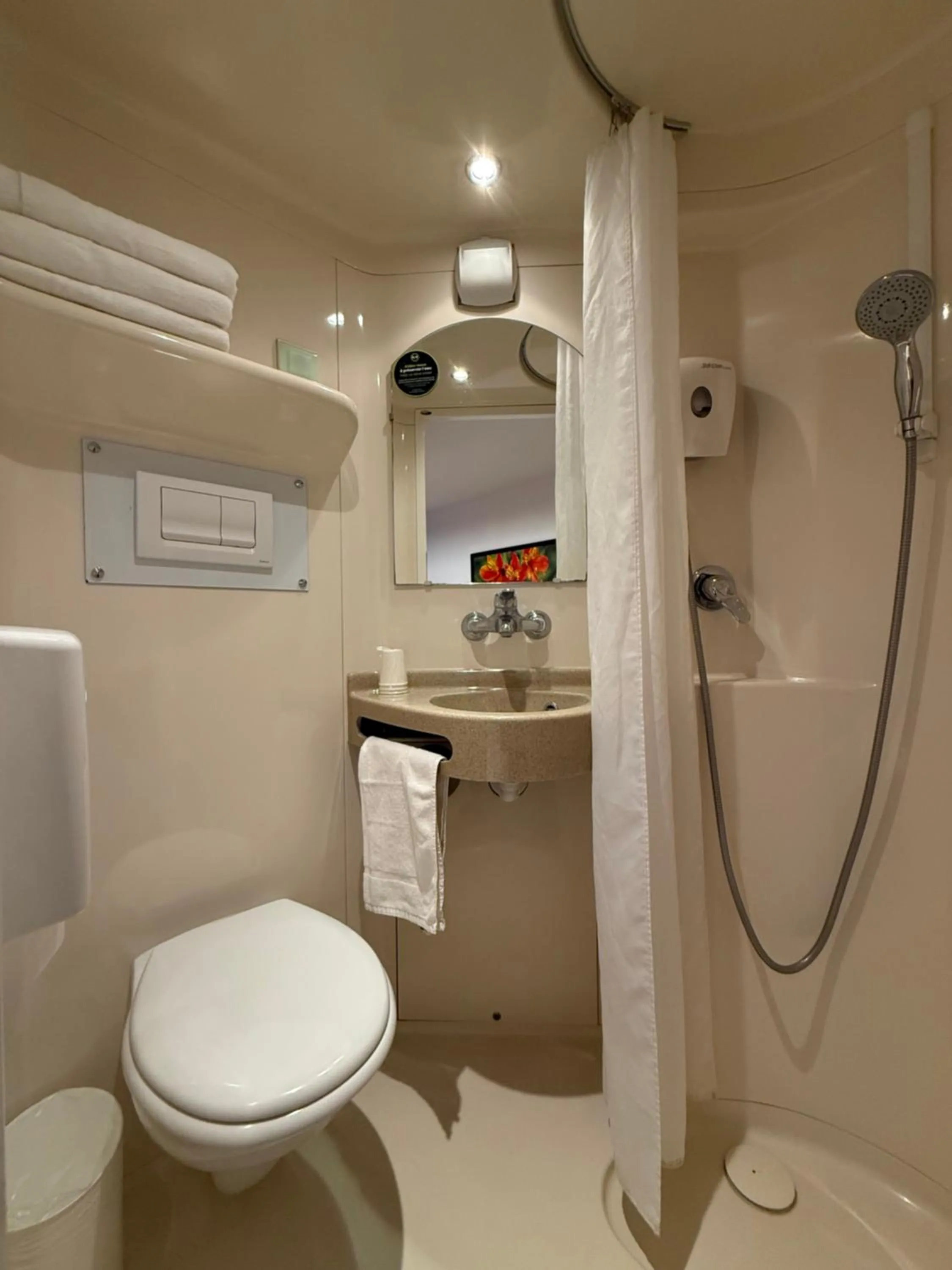 Shower in Premiere Classe Lisieux