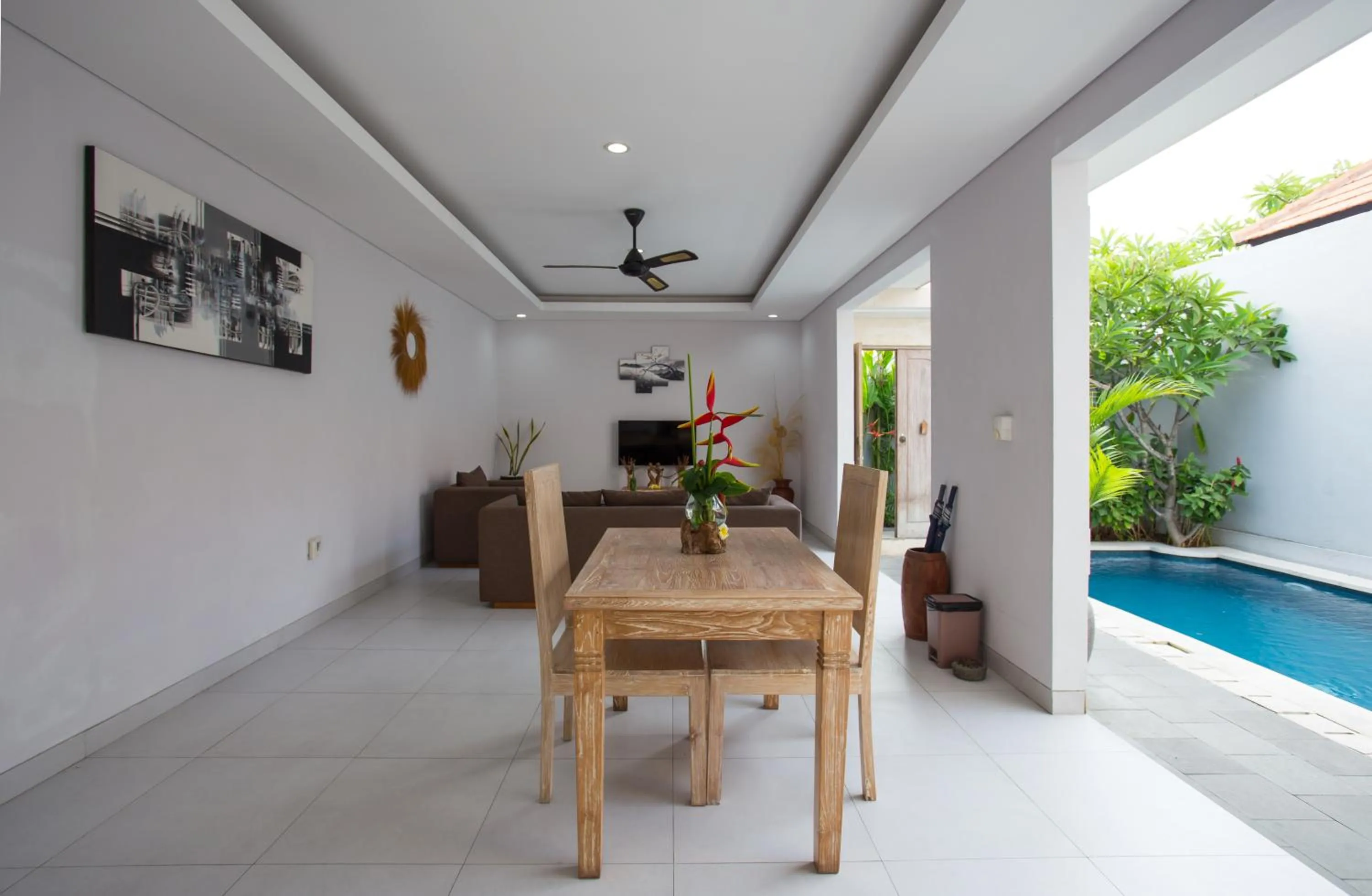 Living room in The Awandari Villas Seminyak - CHSE Certified