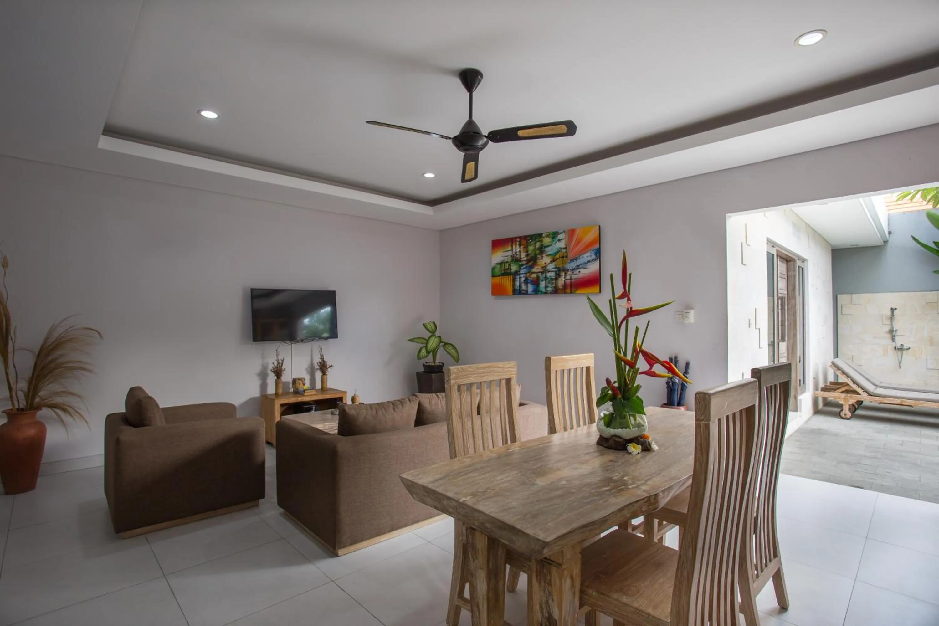 Living room in The Awandari Villas Seminyak - CHSE Certified