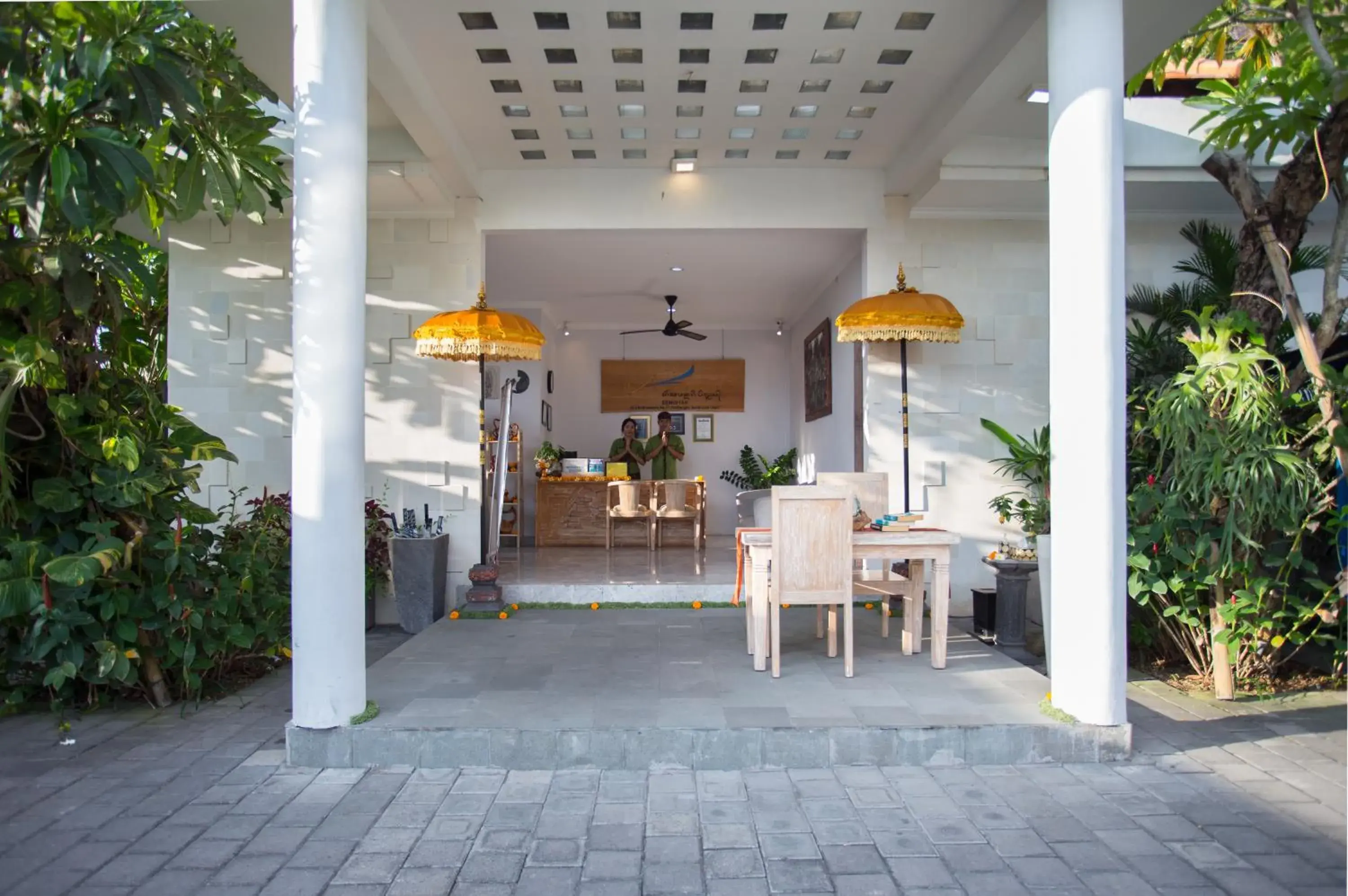 Lobby or reception in The Awandari Villas Seminyak - CHSE Certified Lobby or reception in The Awandari Villas Seminyak - CHSE Certified