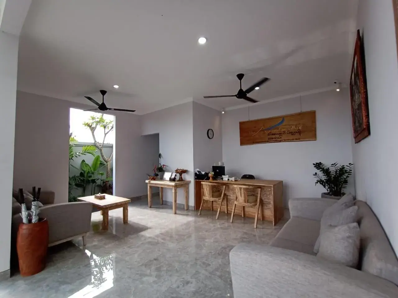 Lobby or reception in The Awandari Villas Seminyak - CHSE Certified Lobby or reception in The Awandari Villas Seminyak - CHSE Certified