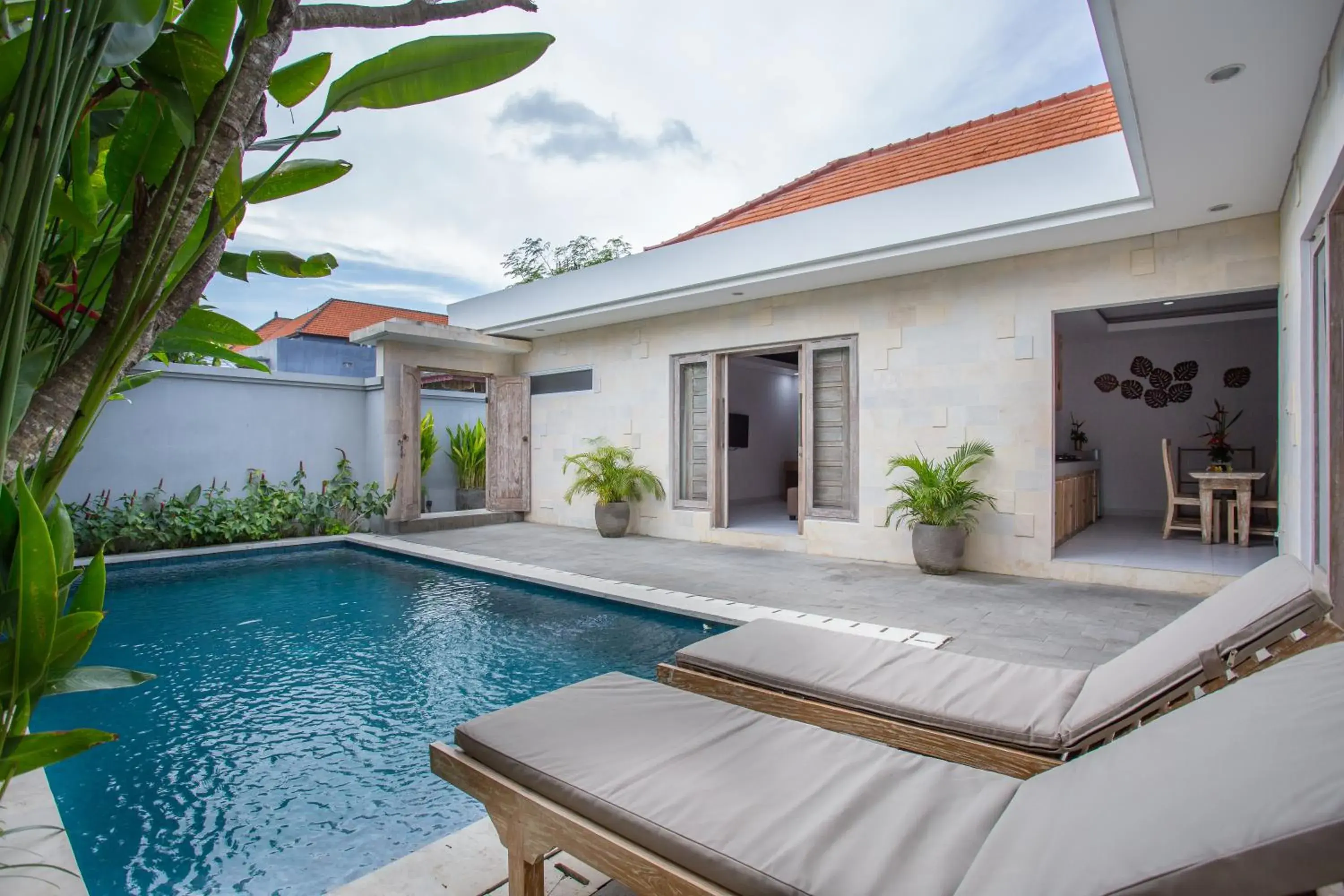 Living room in The Awandari Villas Seminyak - CHSE Certified Living room in The Awandari Villas Seminyak - CHSE Certified