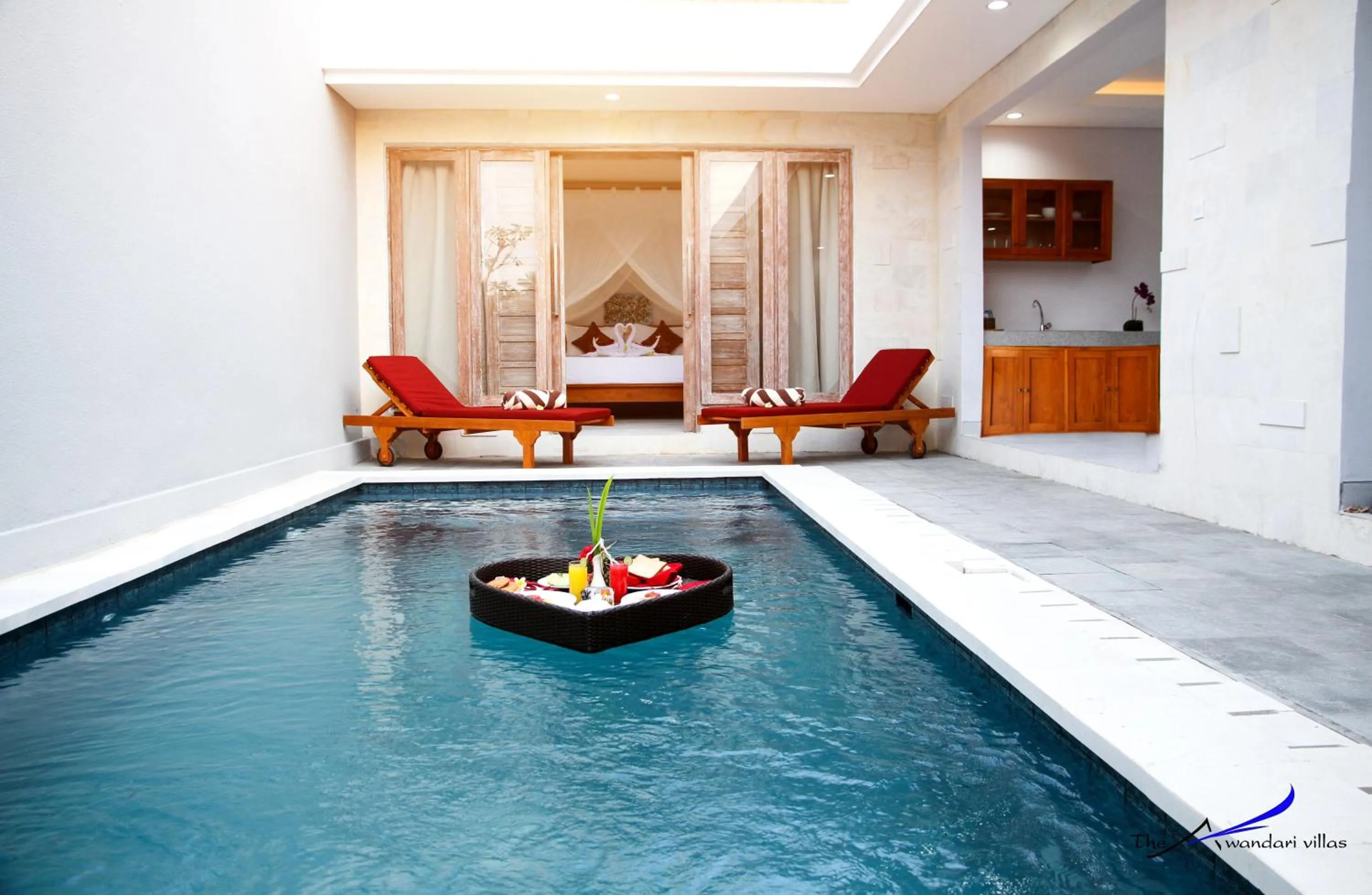 Swimming pool in The Awandari Villas Seminyak - CHSE Certified