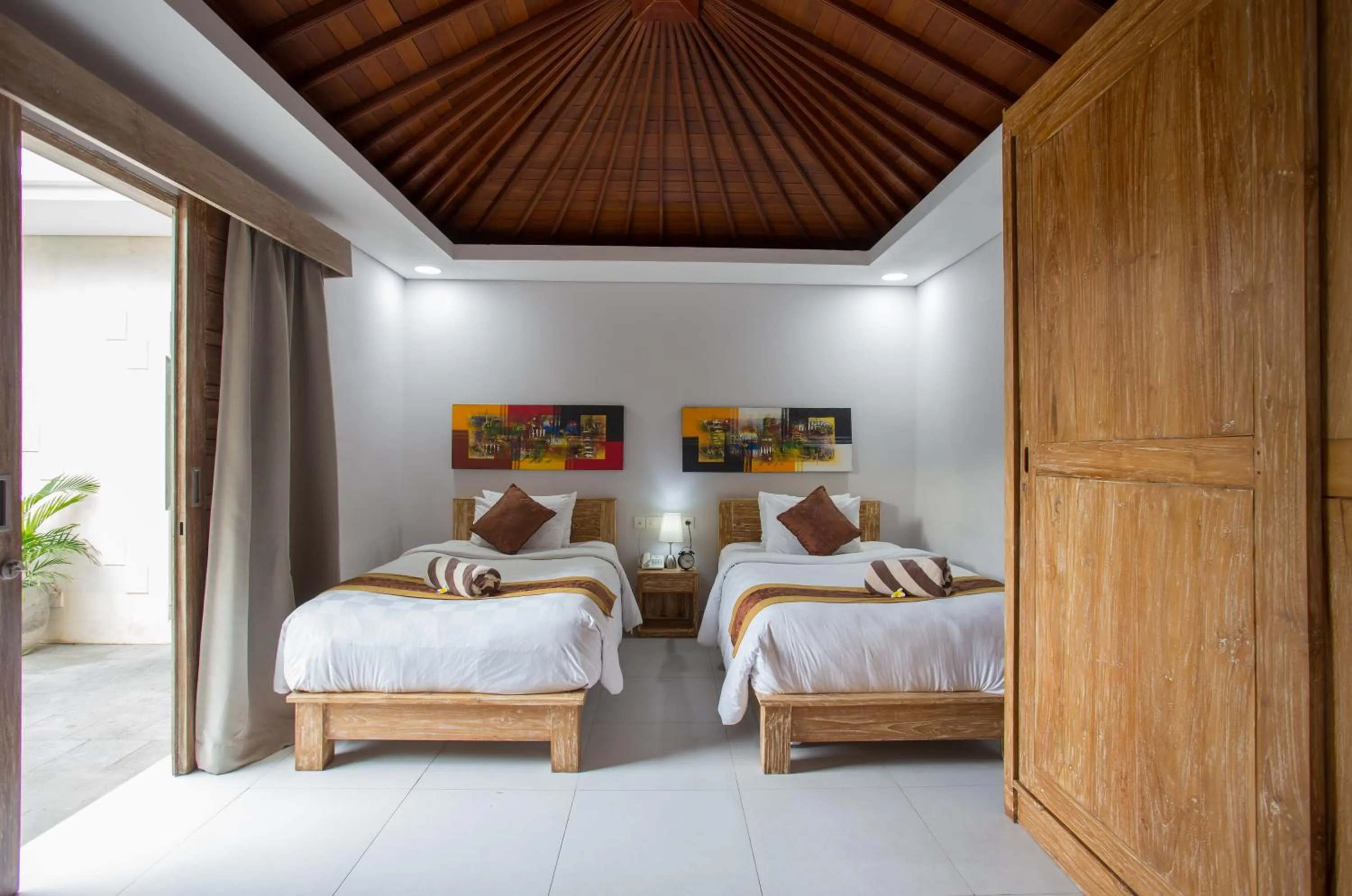 Bedroom, Bed in The Awandari Villas Seminyak - CHSE Certified