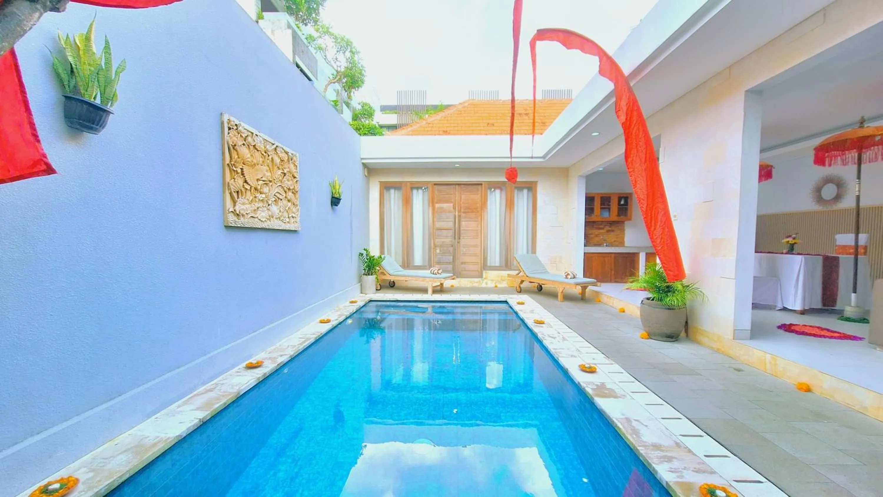 Swimming pool in The Awandari Villas Seminyak