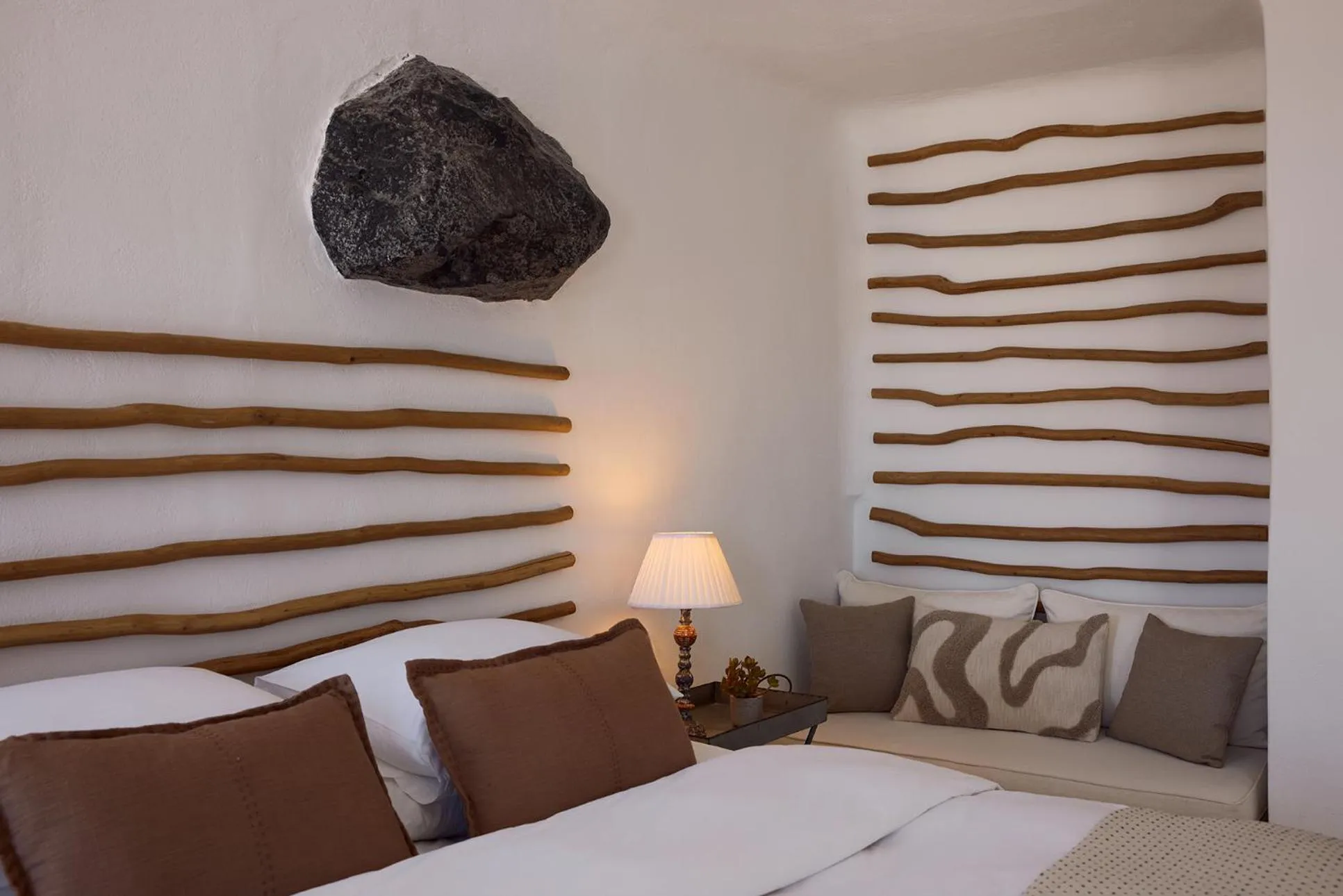 Bed in Iconic Santorini, a Boutique Cave Hotel by Sandglass