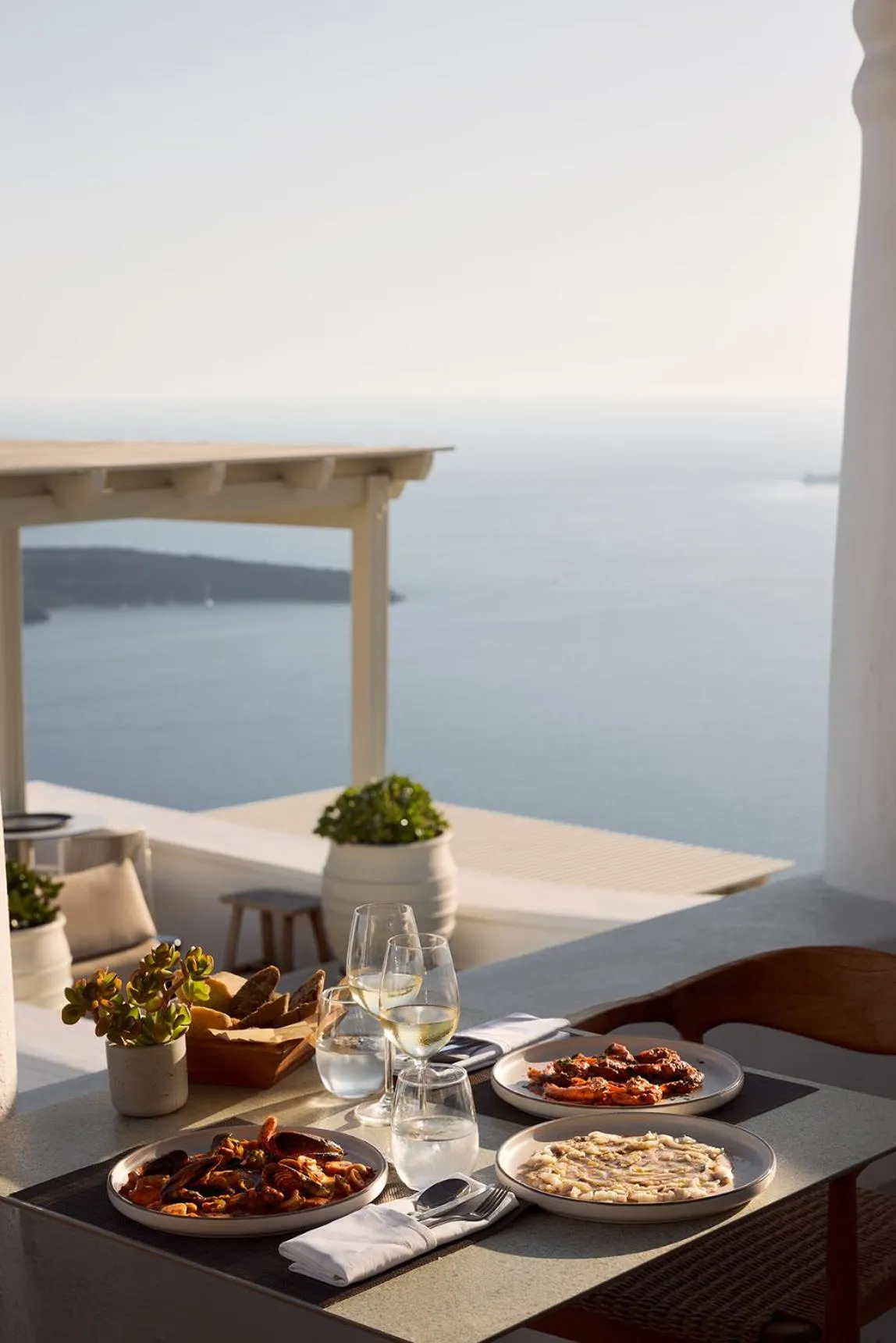 Food and drinks in Iconic Santorini, a Boutique Cave Hotel by Sandglass