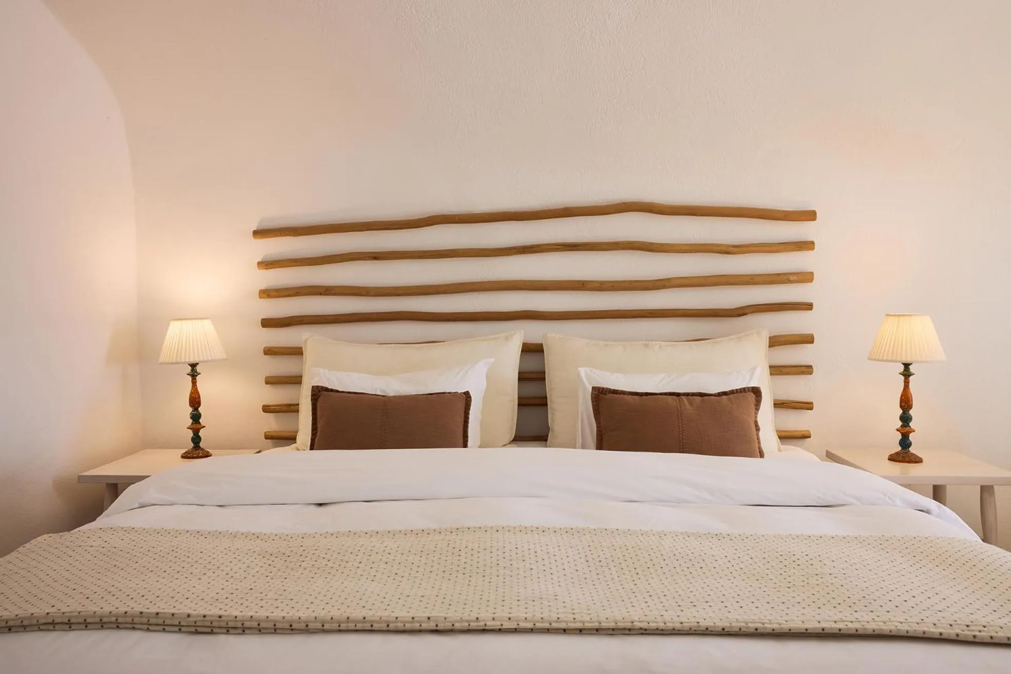 Bedroom, Bed in Iconic Santorini, a Boutique Cave Hotel by Sandglass