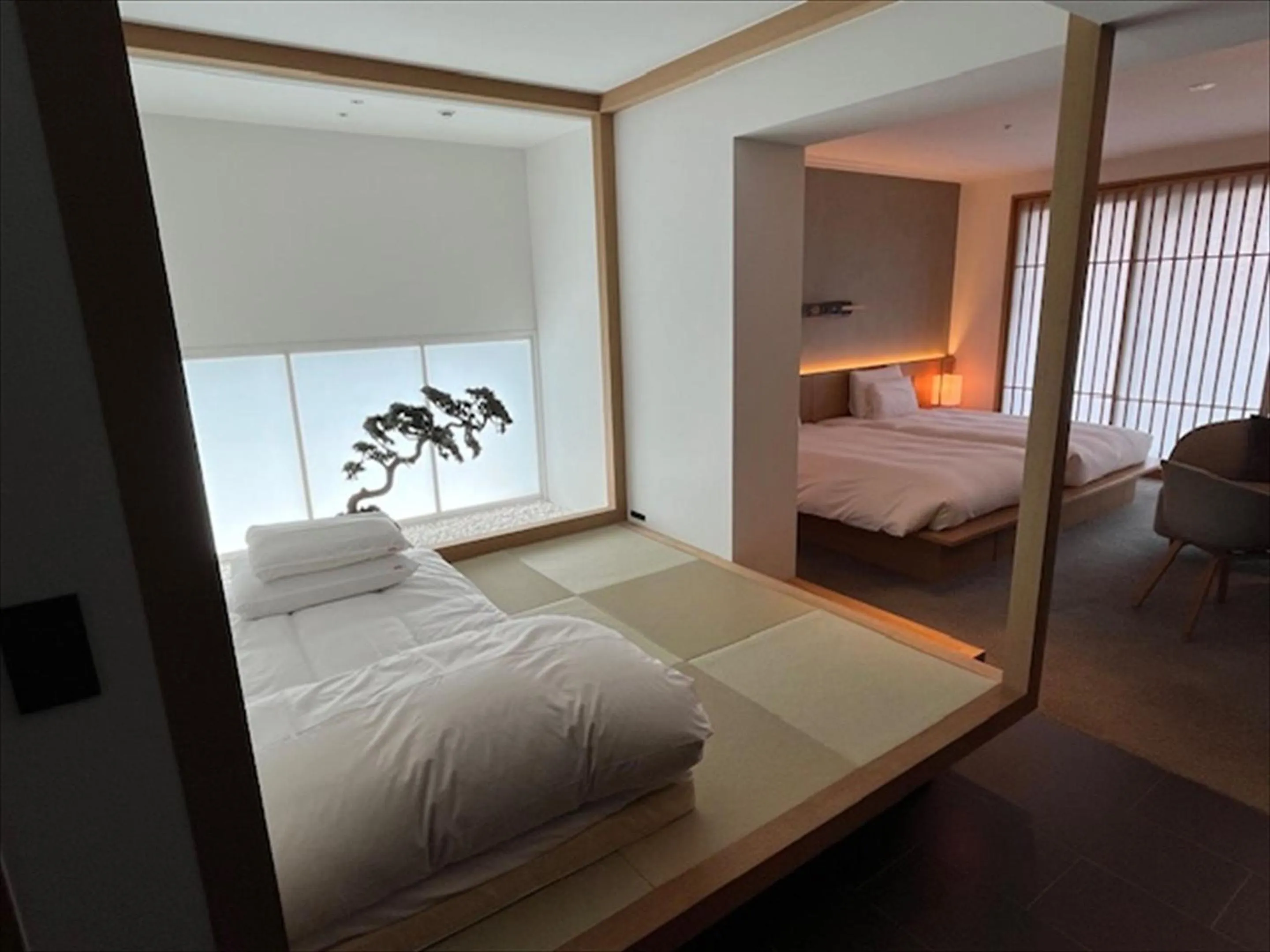 Photo of the whole room, Bed in nol kyoto sanjo