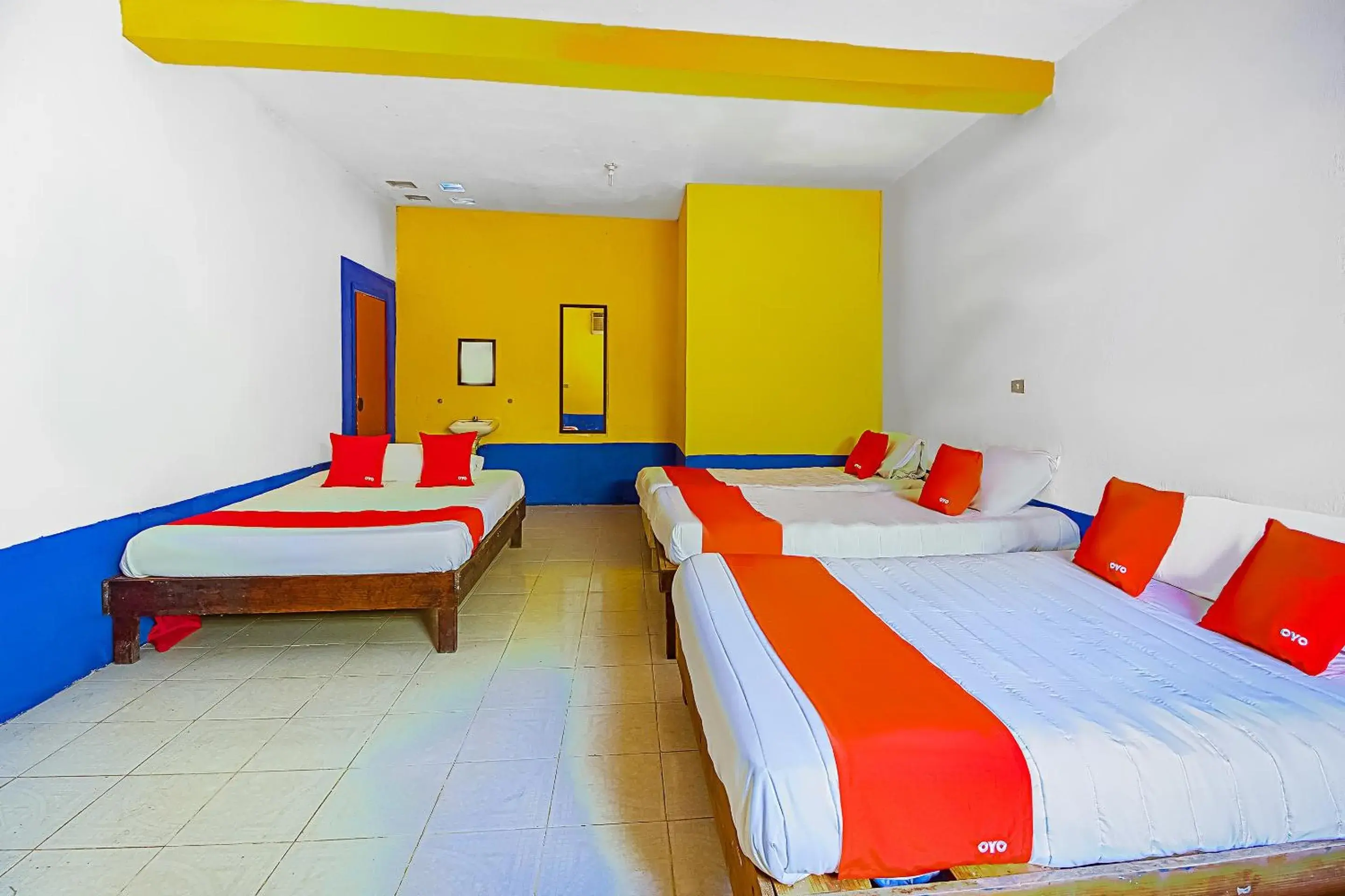 Bedroom, Bed in OYO Hotel Posada Los Faroles,Tabasco Bedroom, Bed in OYO Hotel Posada Los Faroles,Tabasco