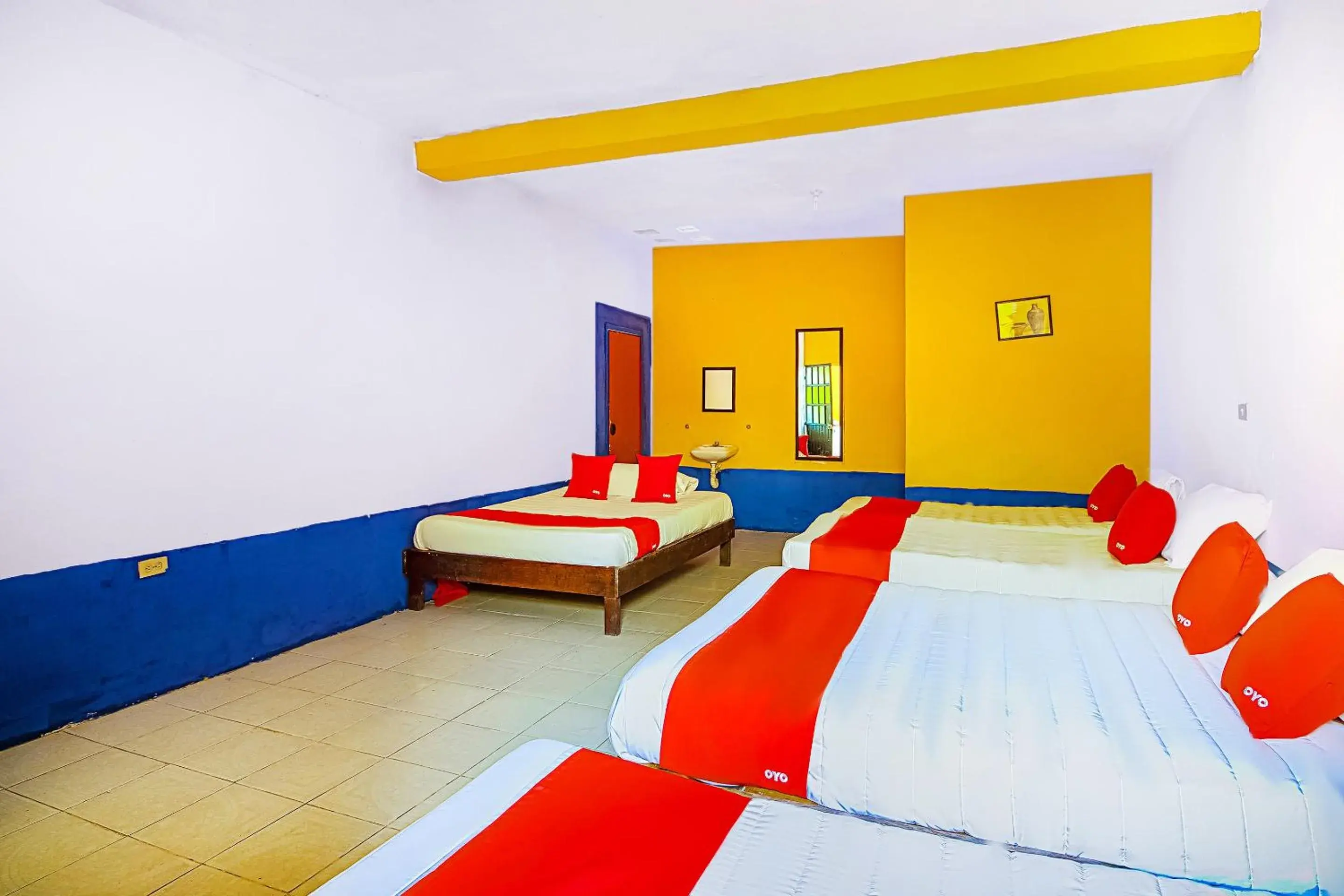 Bedroom, Bed in OYO Hotel Posada Los Faroles,Tabasco Bedroom, Bed in OYO Hotel Posada Los Faroles,Tabasco
