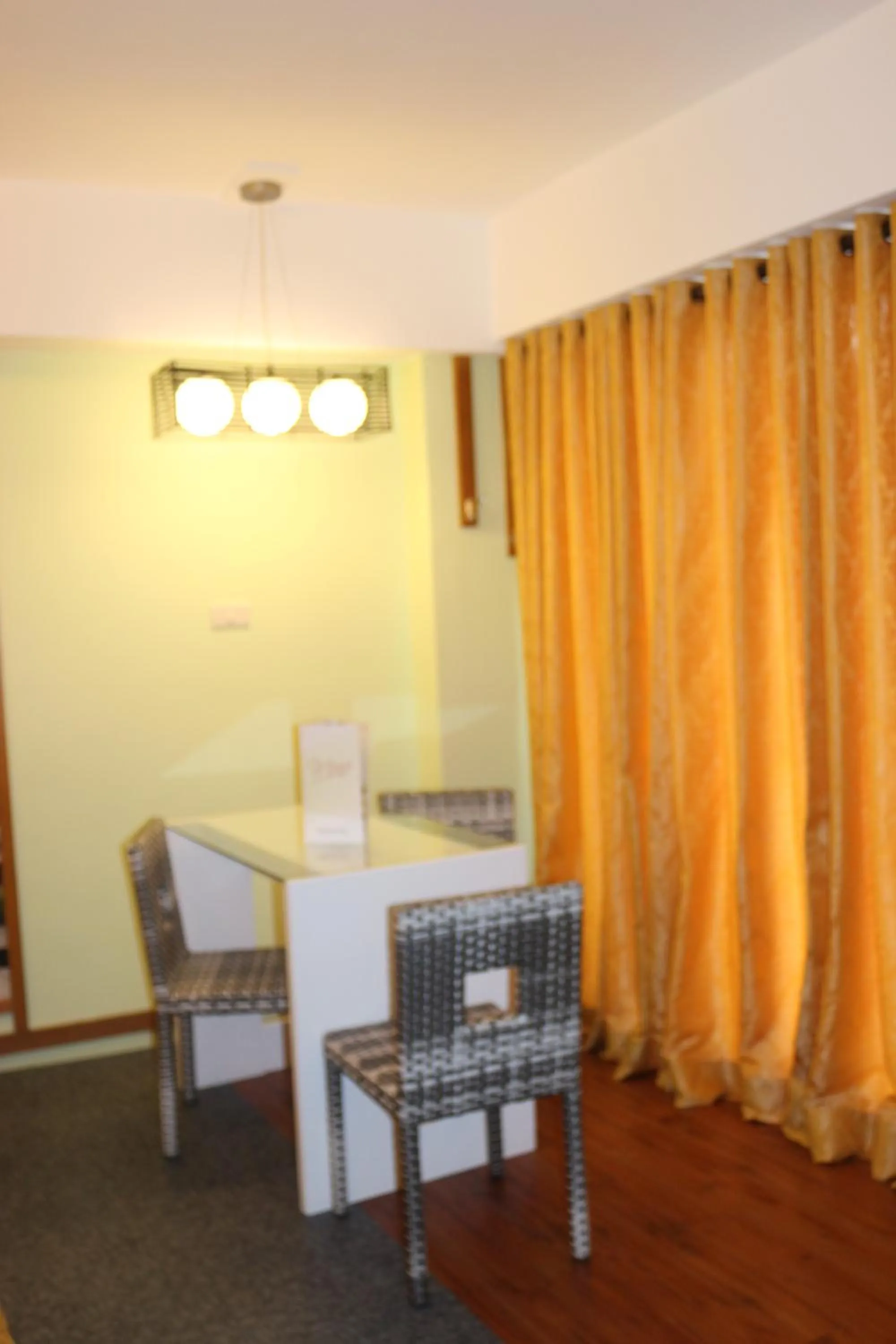 Seating area in Eurotel Boracay