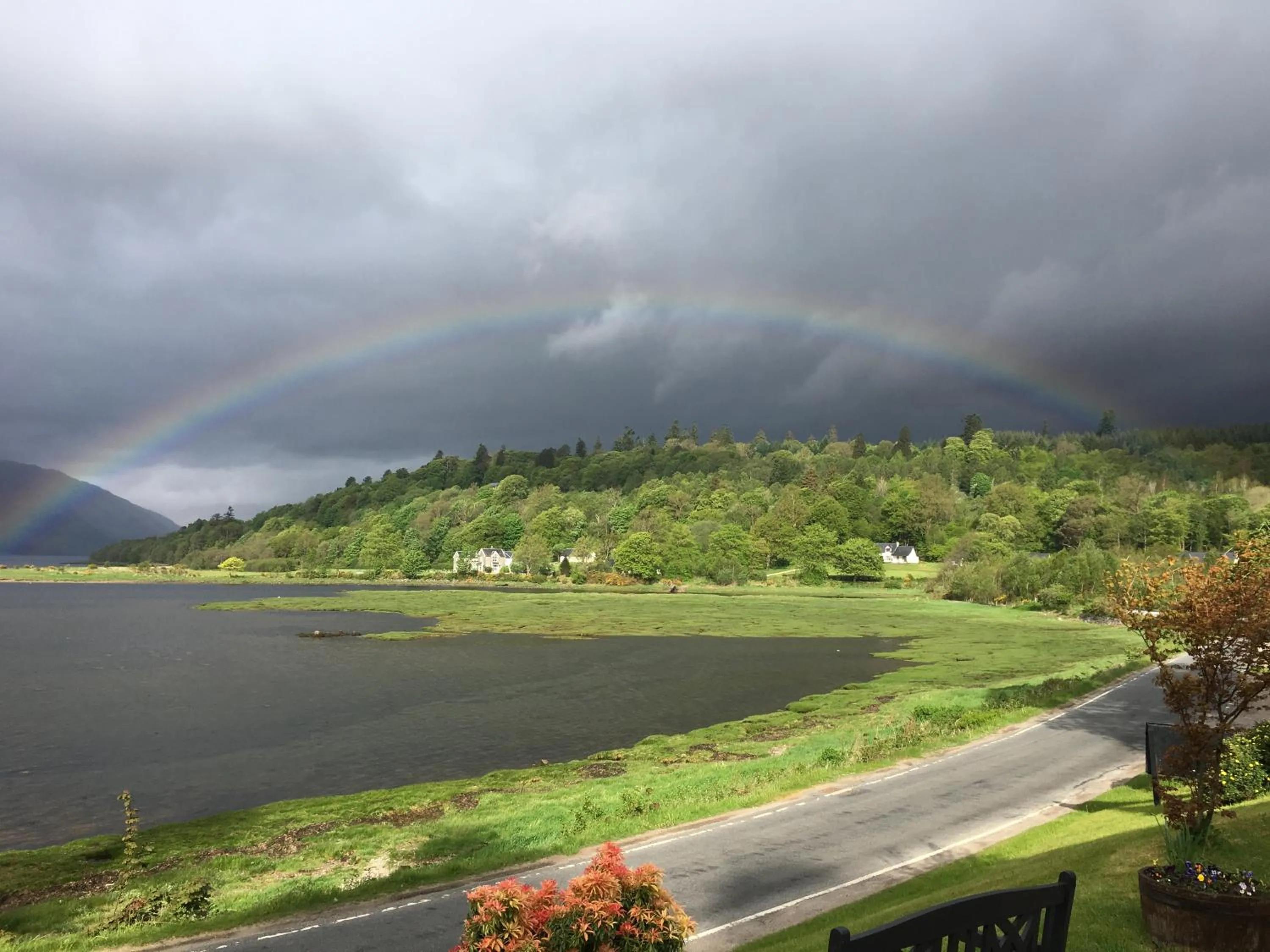 Lake view in The Strontian Hotel