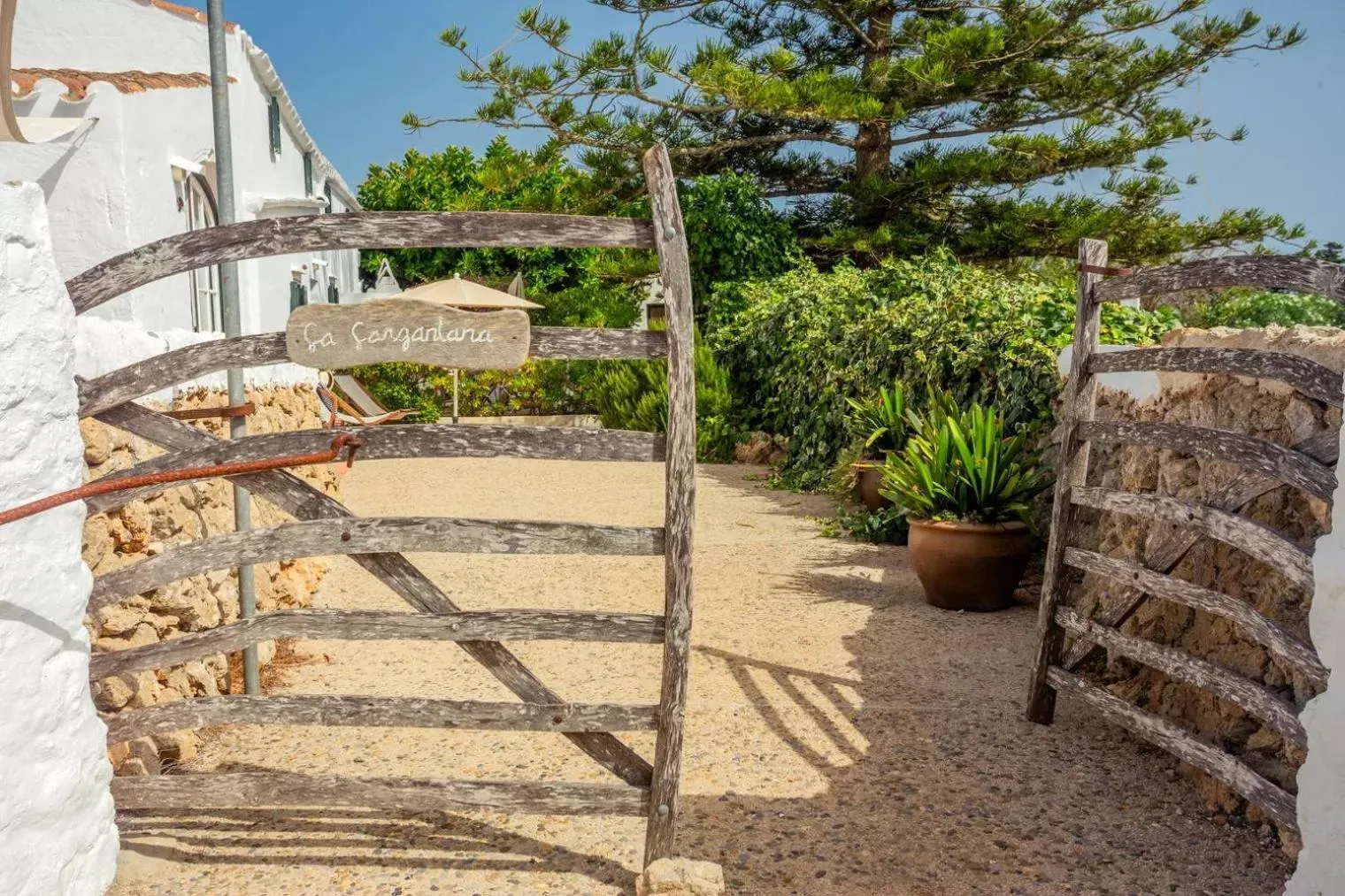 Garden view in Menorca Agroturismo Llimpet