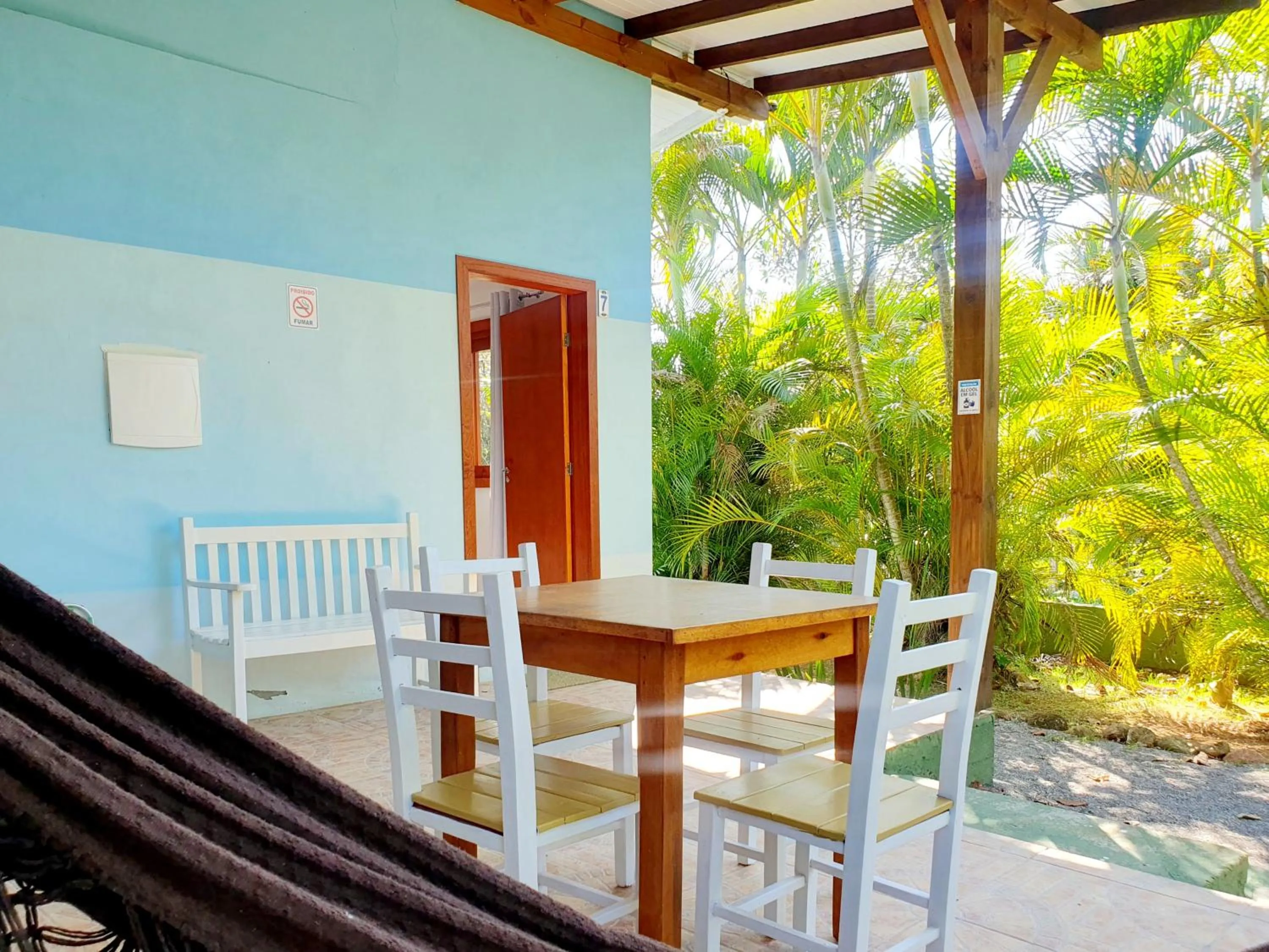 Patio in Pousada la Boheme Guarda do Embaú - SC