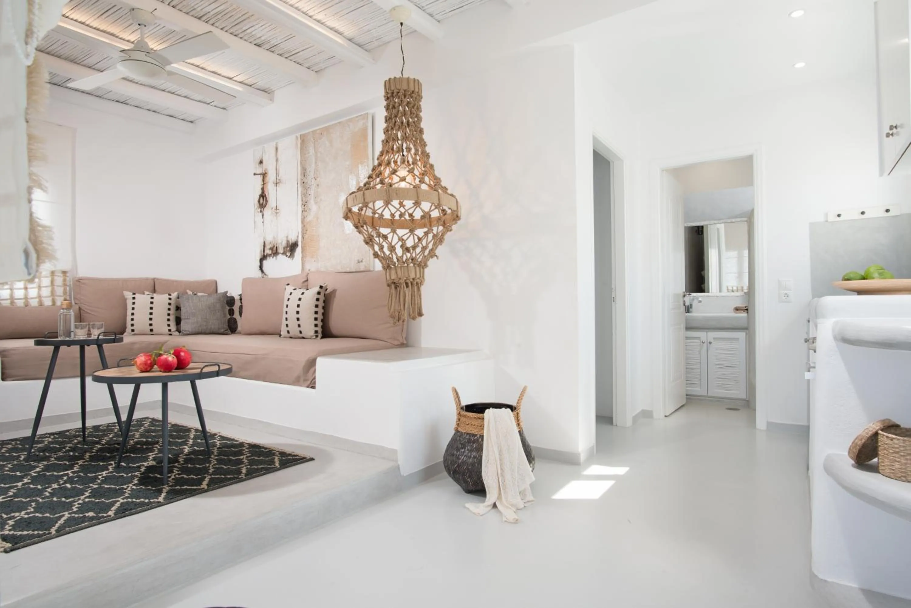 Living room in Perla Suites - Delmar Collection