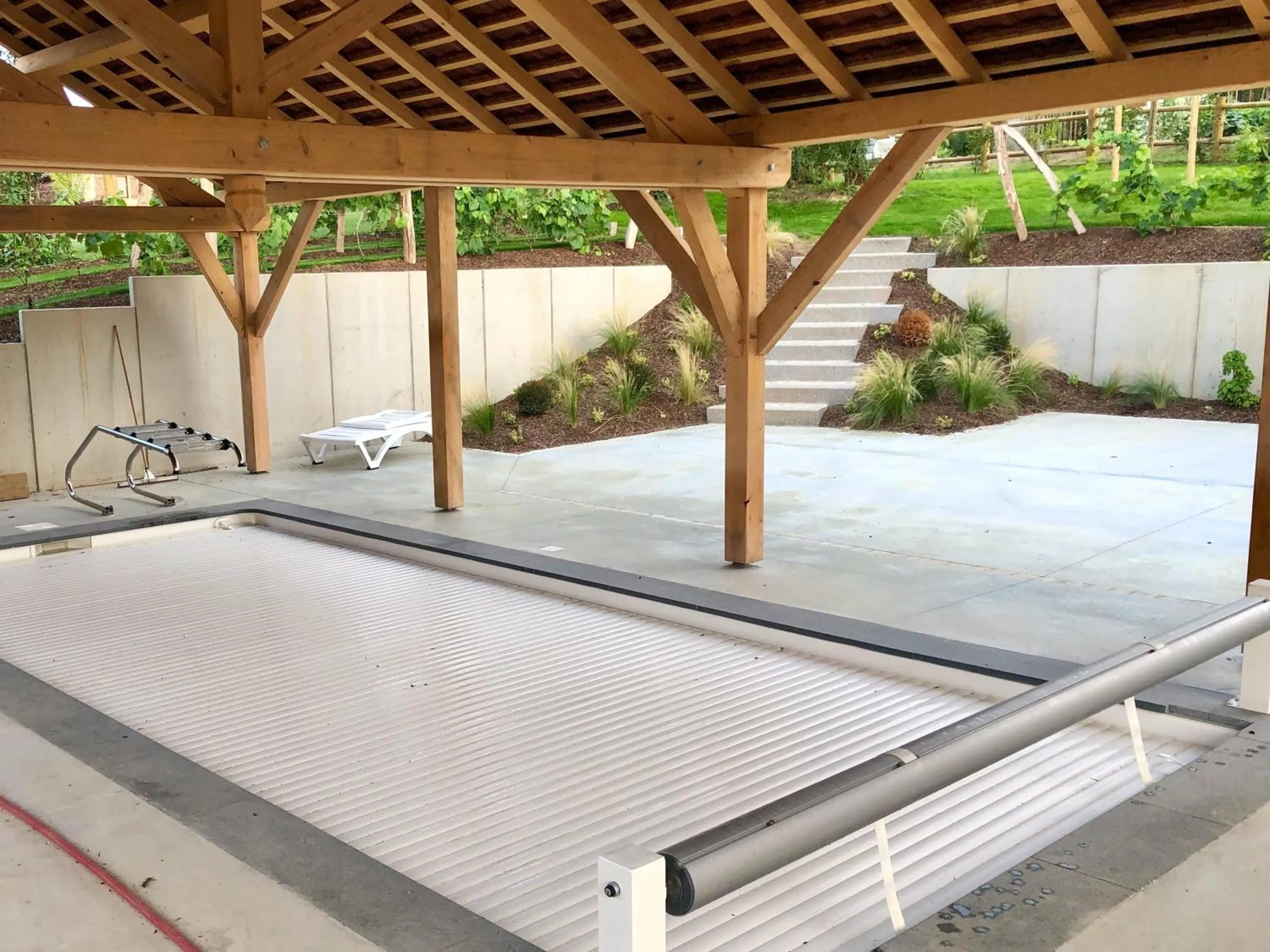 Pool view in Les Granges Modernes