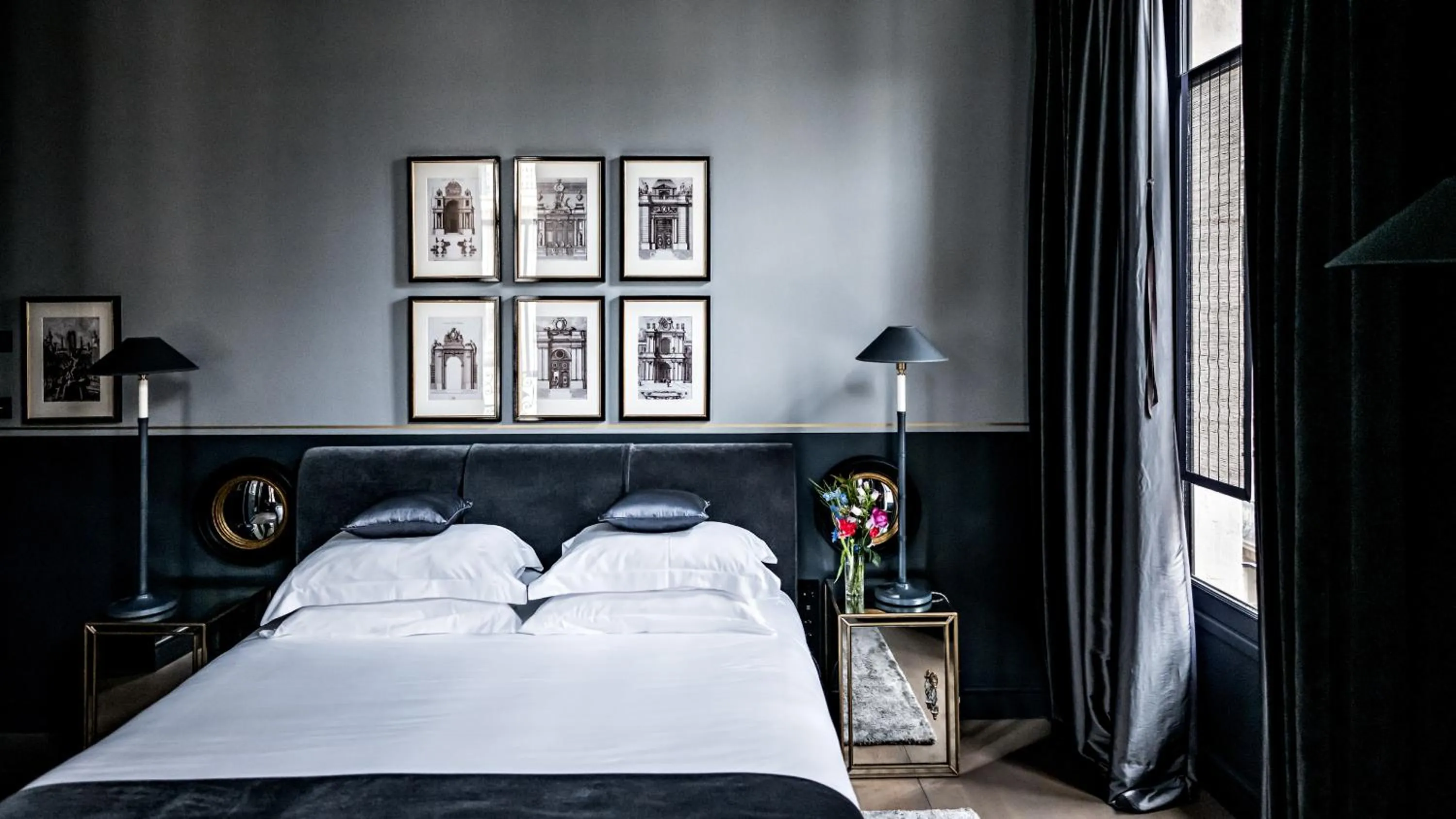 Bedroom, Bed in Monsieur George Hotel & Spa - Champs-Elysées