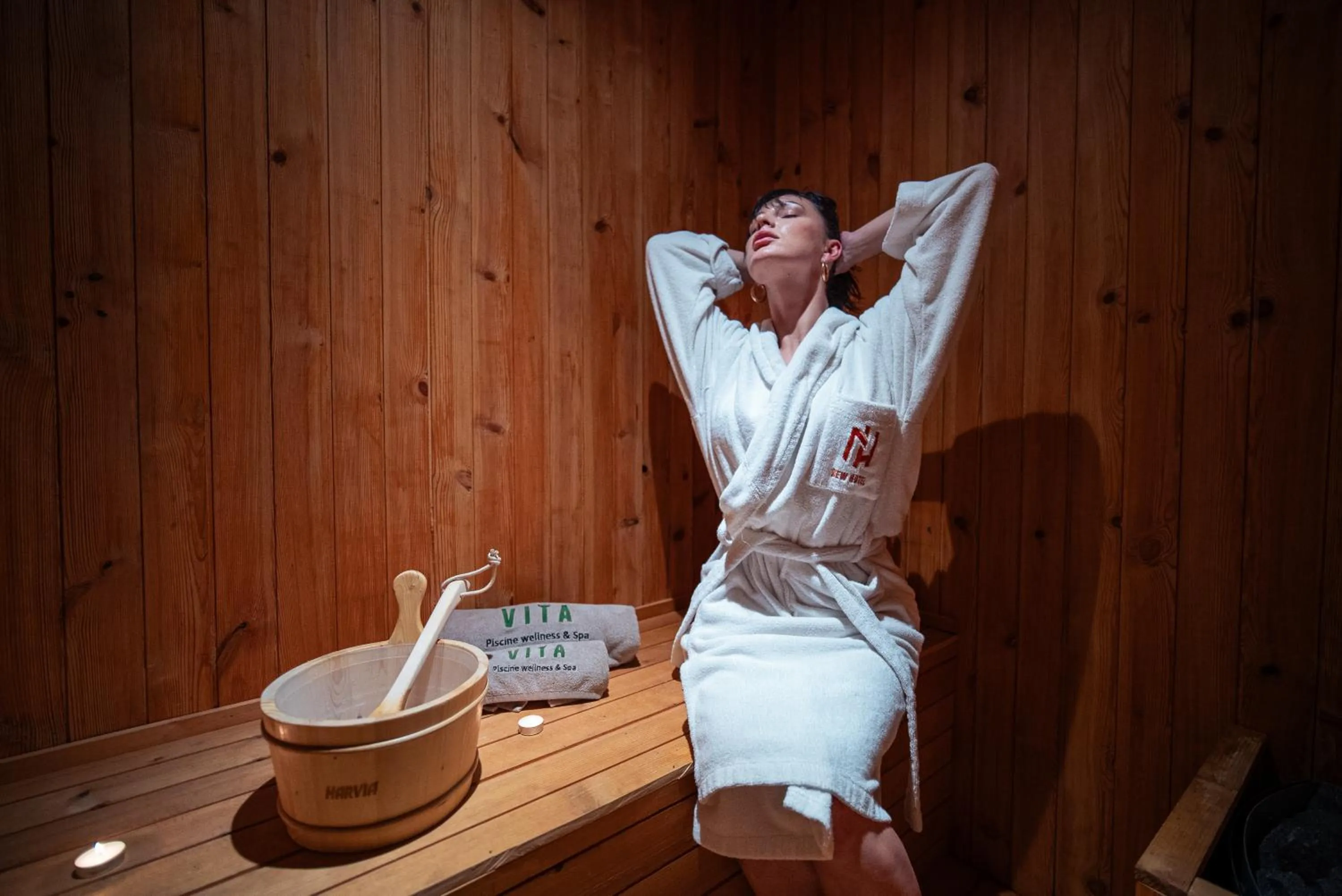 Sauna in New Hotel Piscine Wellness & Spa