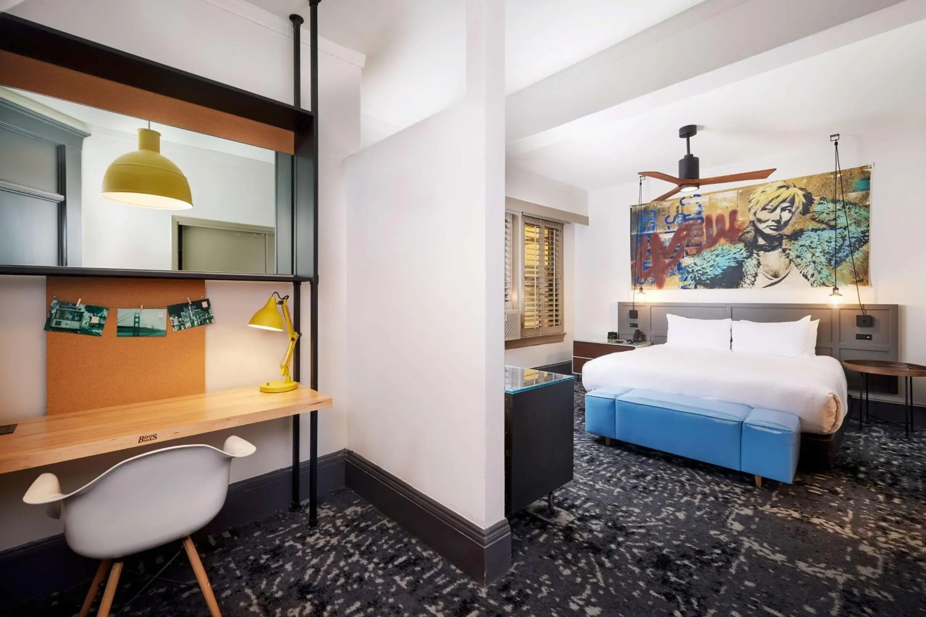 Bed in The Barnes San Francisco, Tapestry Collection by Hilton Bed in The Barnes San Francisco, Tapestry Collection by Hilton