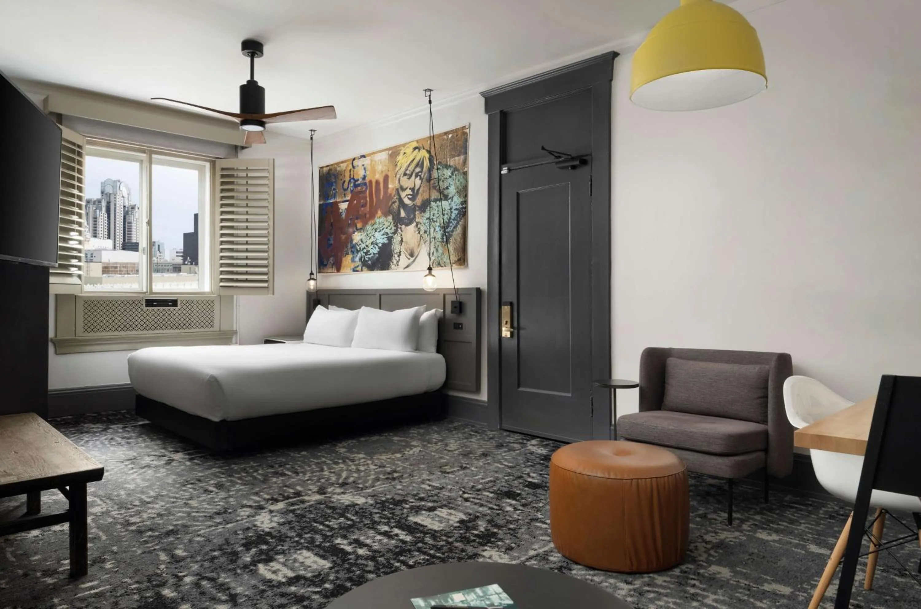 Bedroom, Bed in The Barnes San Francisco, Tapestry Collection by Hilton