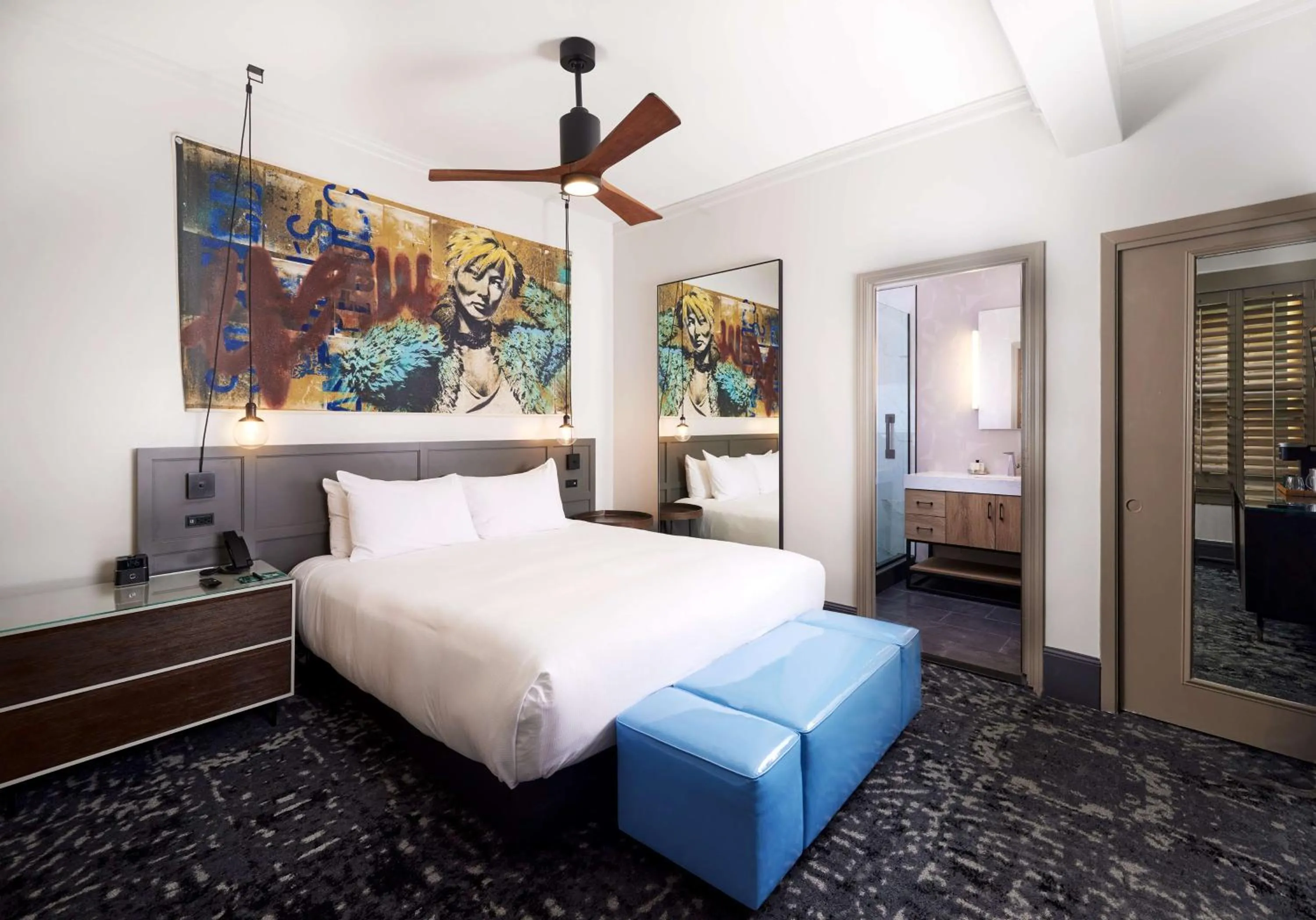 Bed in The Barnes San Francisco, Tapestry Collection by Hilton