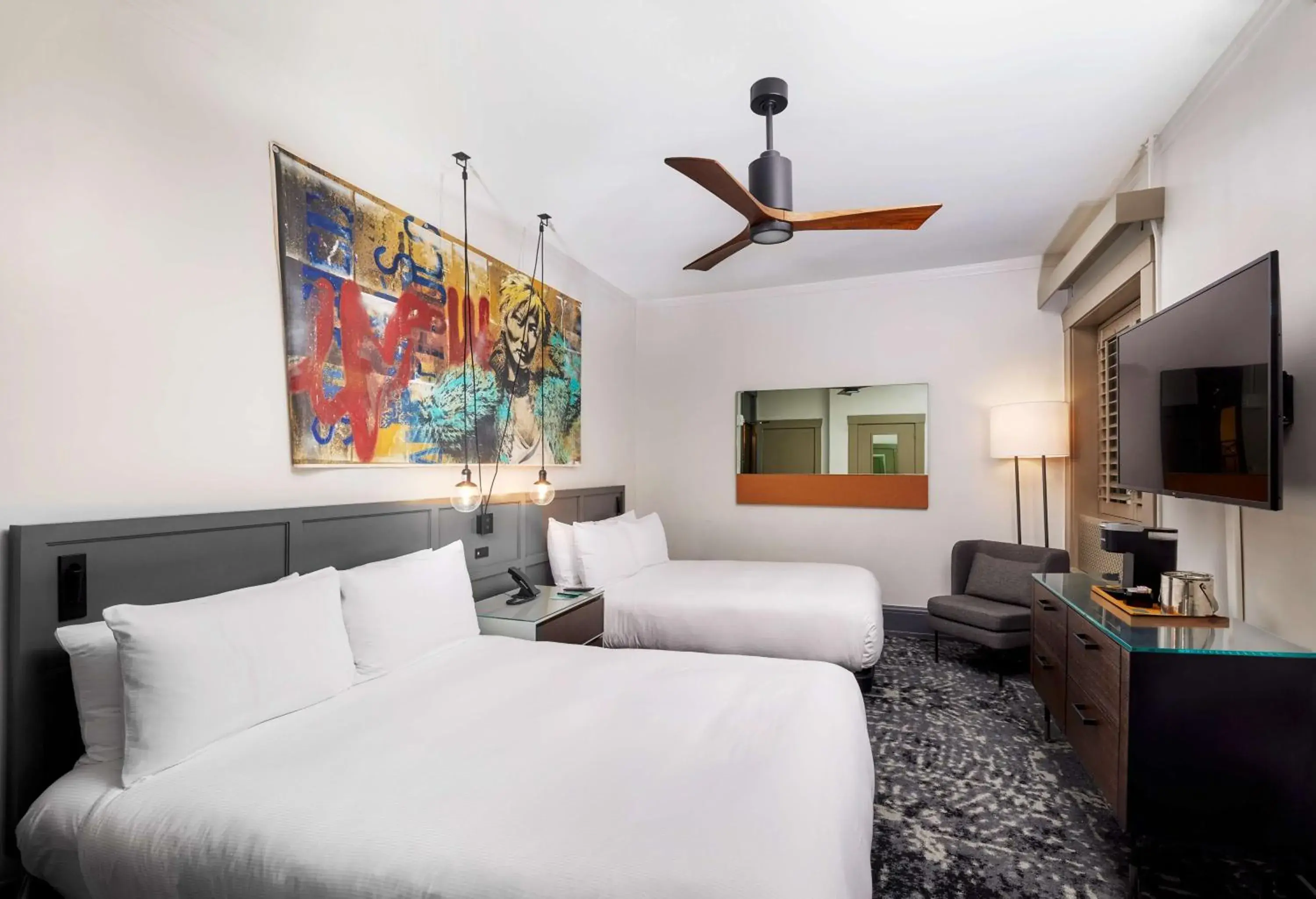 Bed in The Barnes San Francisco, Tapestry Collection by Hilton Bed in The Barnes San Francisco, Tapestry Collection by Hilton