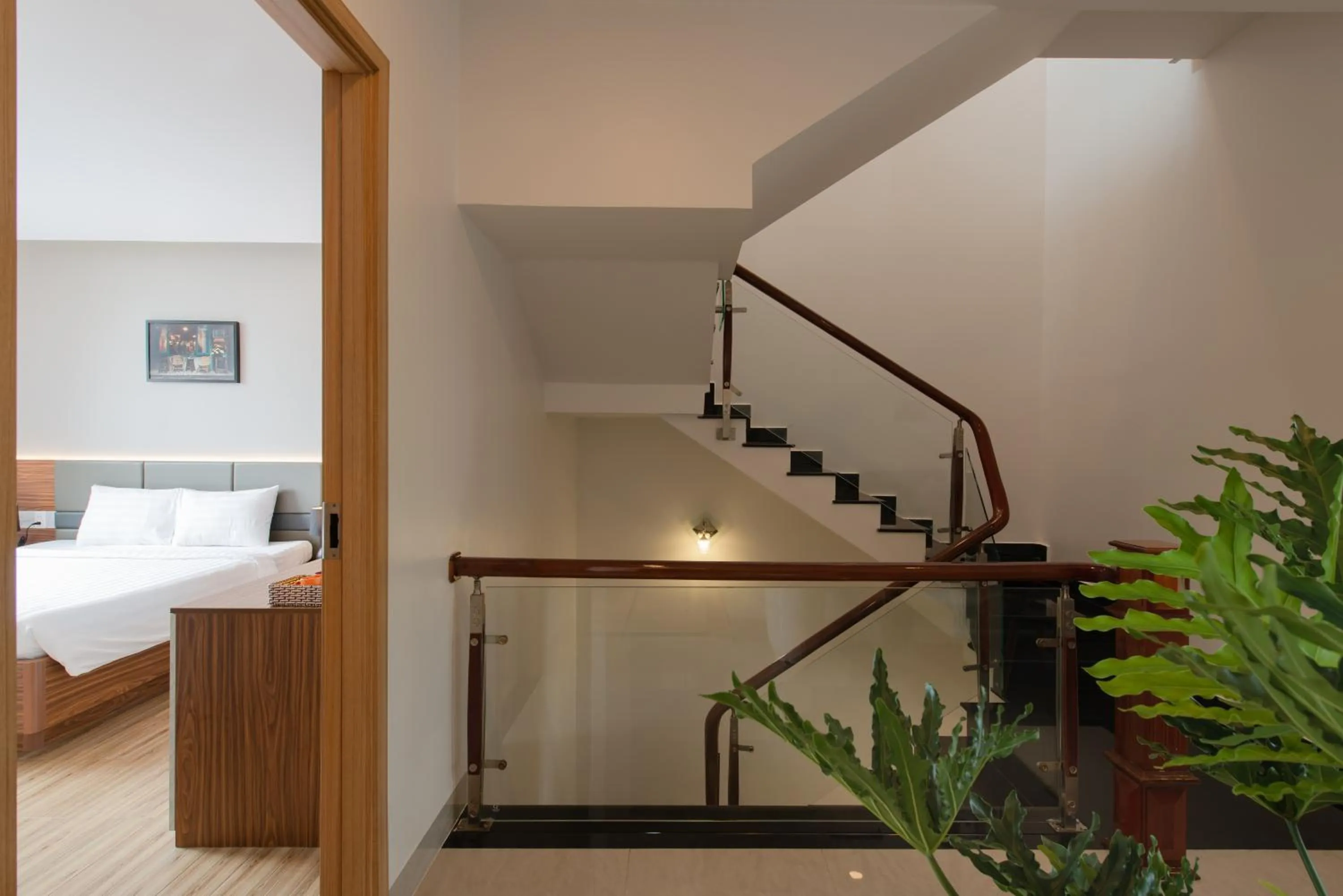 View (from property/room), Bed in West Lake Hotel - Near Bai Dai Beach