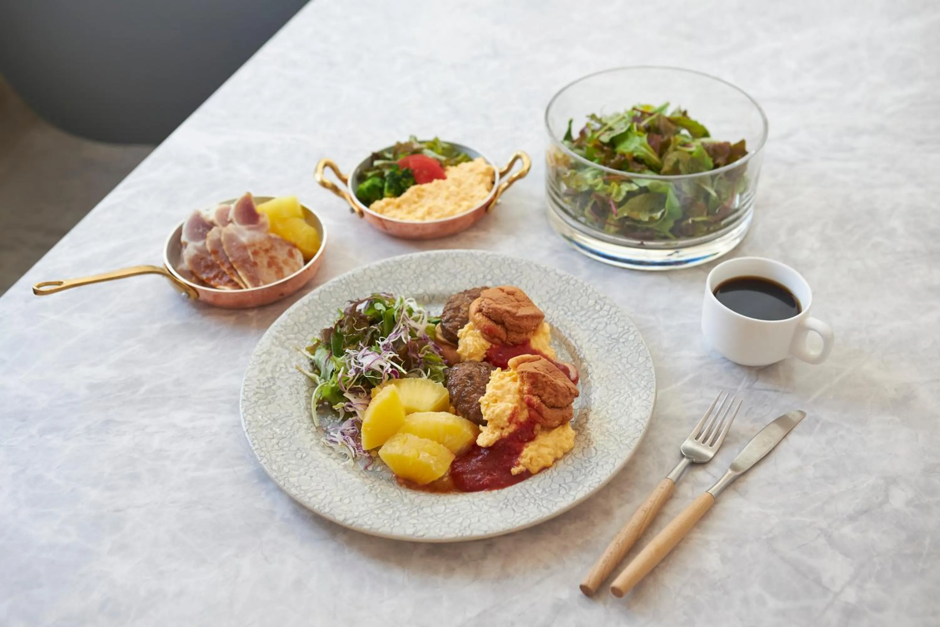 Buffet breakfast in Lequ Okinawa Chatan Spa ＆ Resort