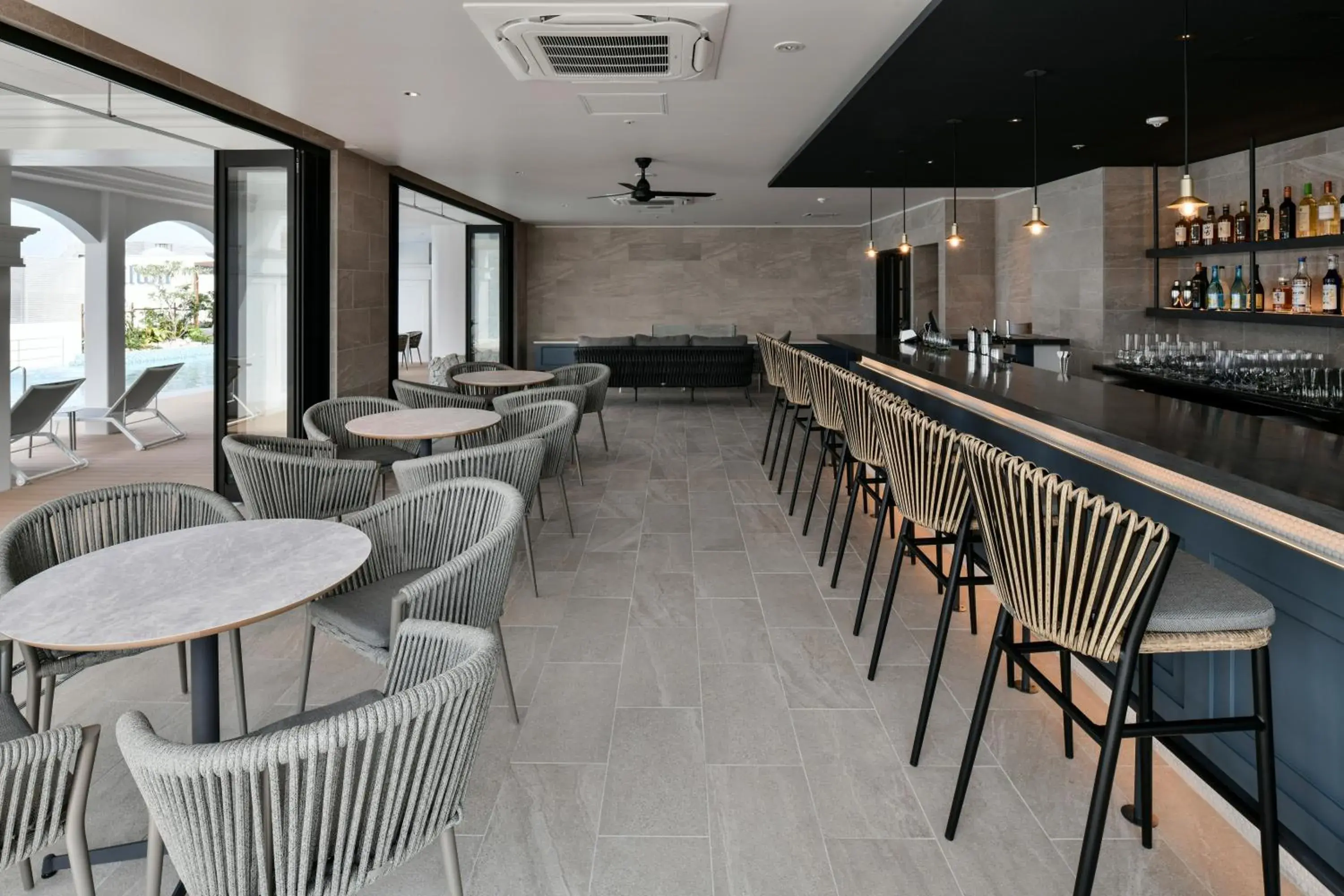 Lounge or bar in Lequ Okinawa Chatan Spa & Resort Lounge or bar in Lequ Okinawa Chatan Spa & Resort