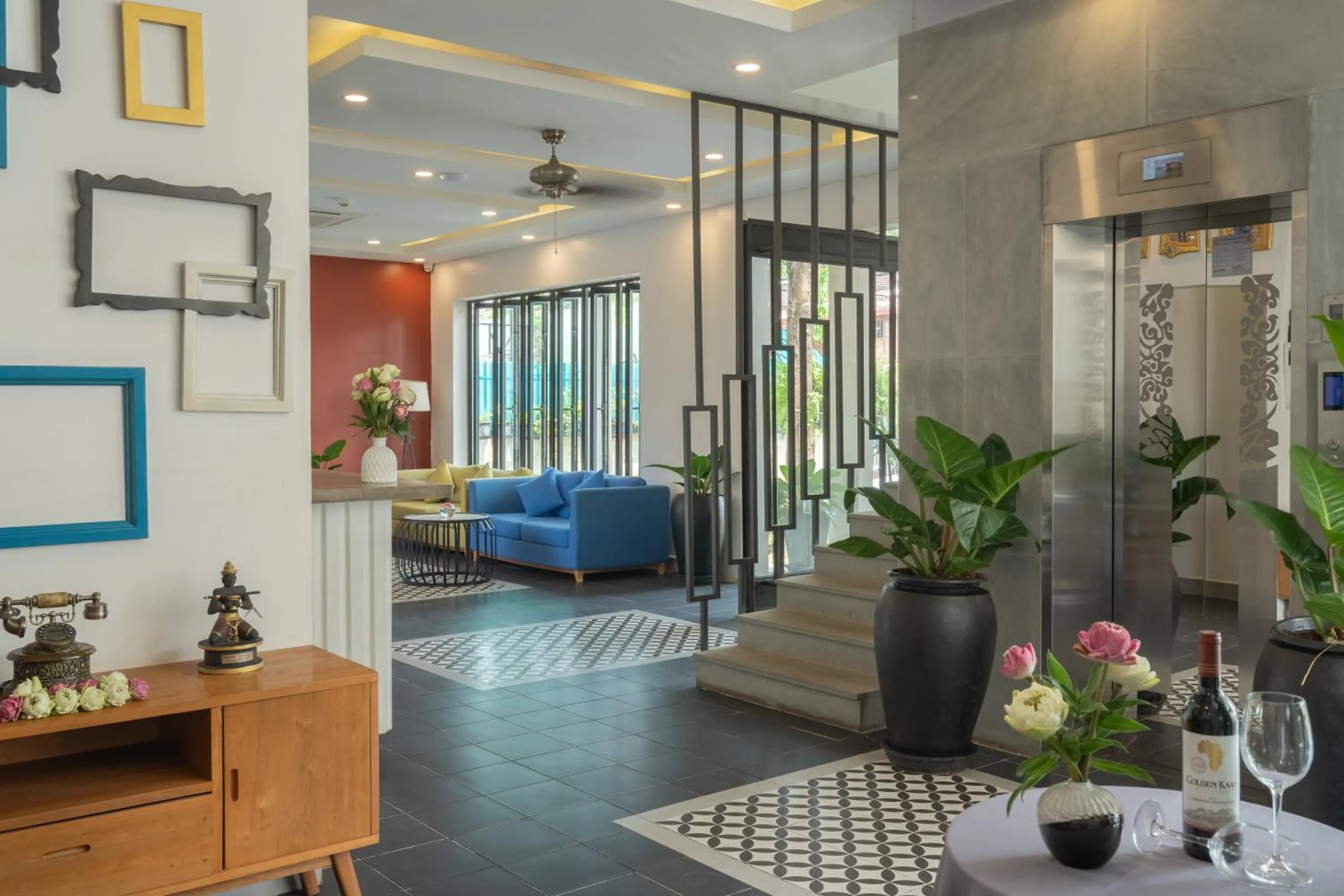 Lobby or reception, Bed in Angkor Aurora