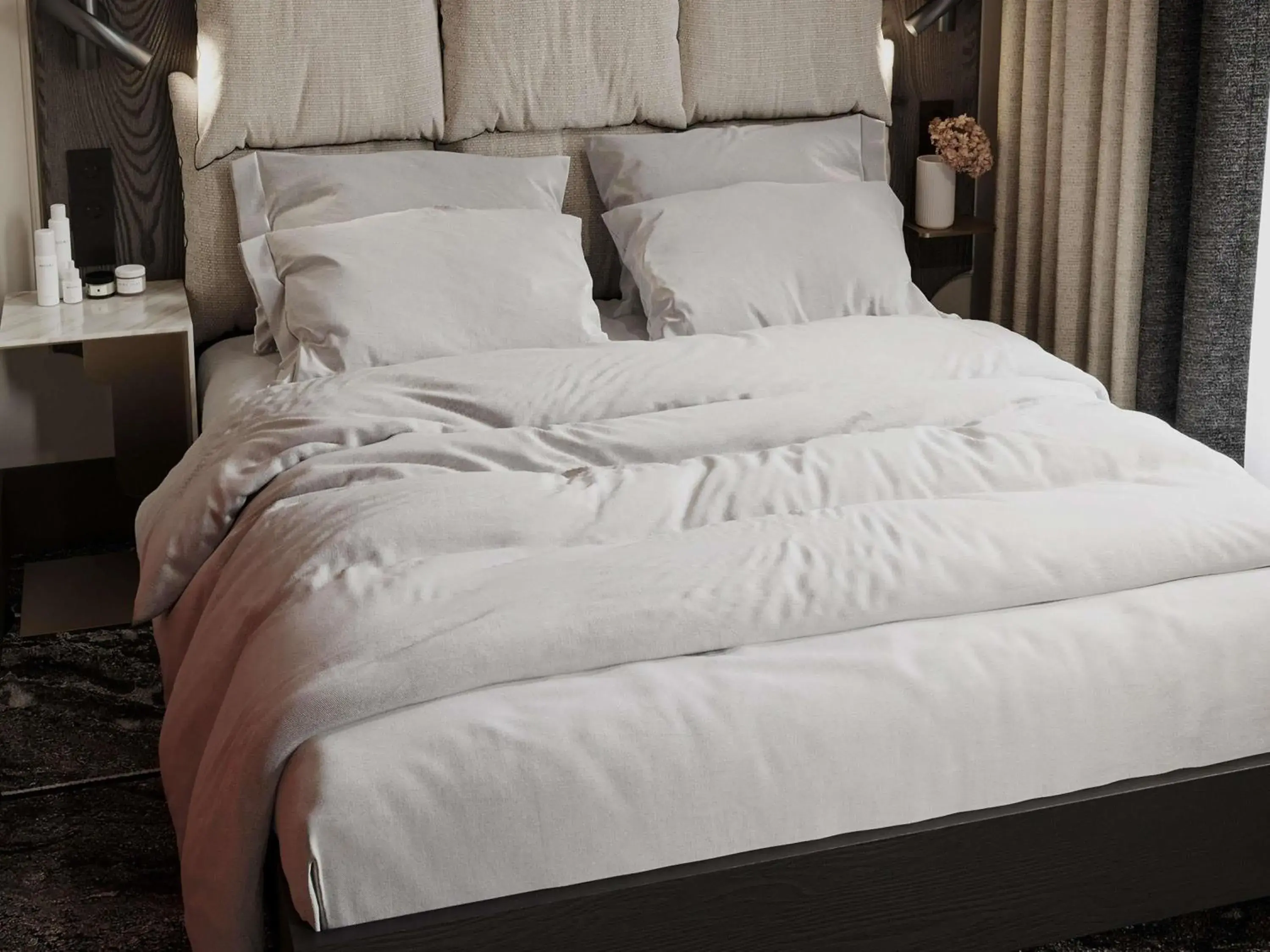 Bedroom, Bed in Grand Hotel des Brotteaux Lyon Ctre - Handwritten Collection Bedroom, Bed in Grand Hotel des Brotteaux Lyon Ctre - Handwritten Collection