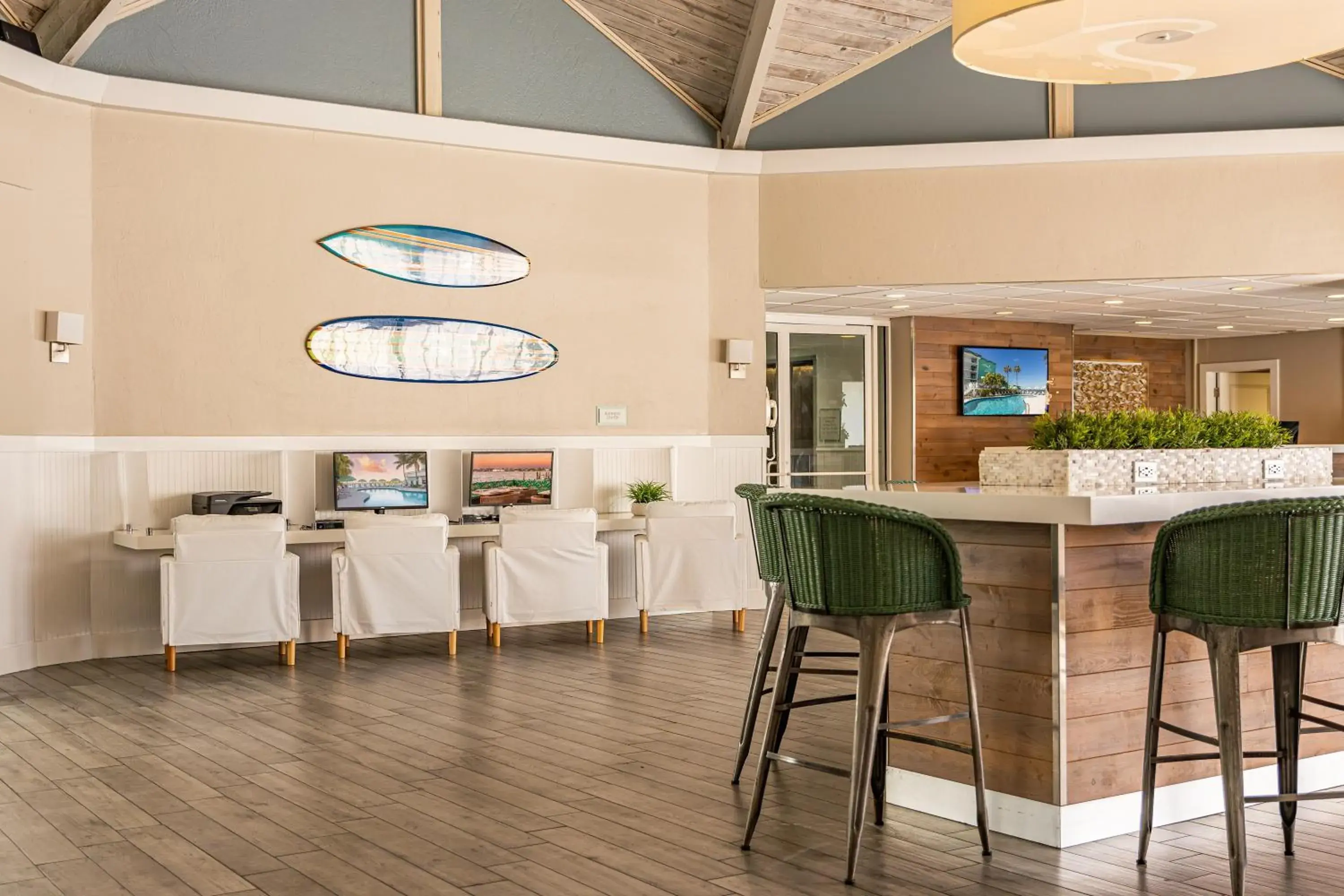 Lobby or reception in Palm Tree Club Miami Lobby or reception in Palm Tree Club Miami