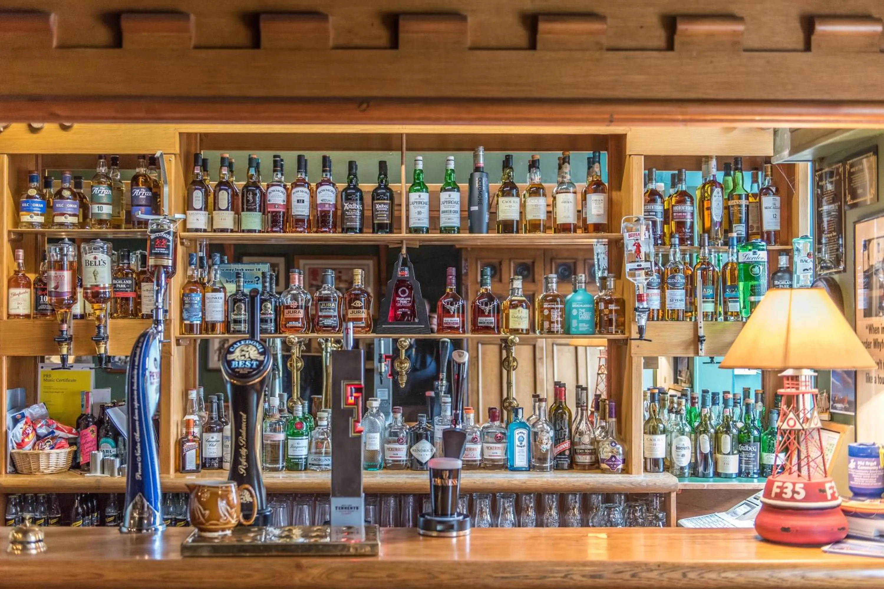 Alcoholic drinks in Crinan Hotel