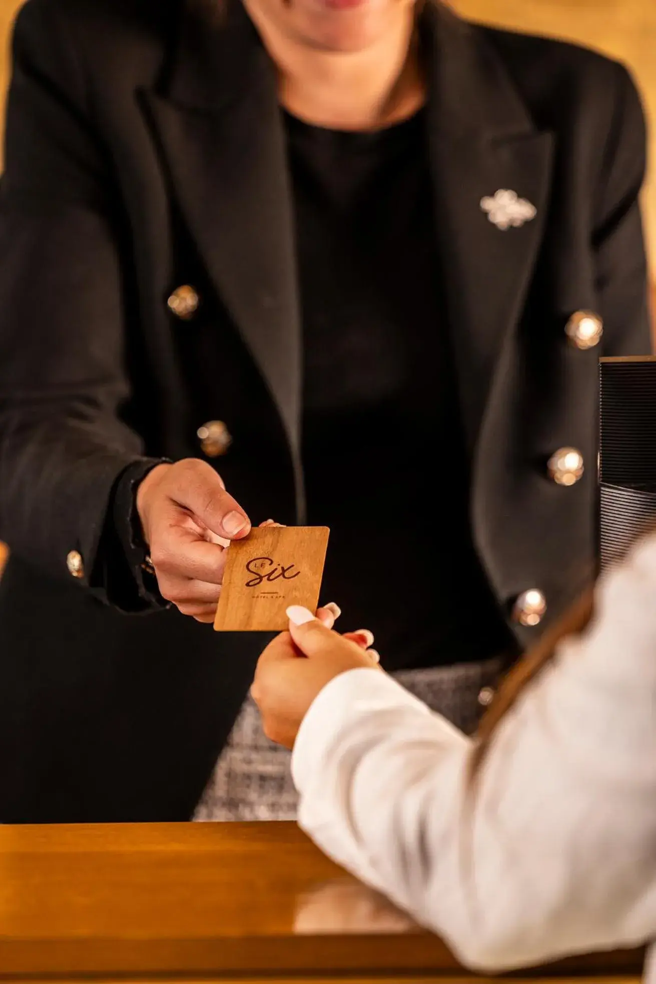 Lobby or reception in Hotel Le Six Lobby or reception in Hotel Le Six