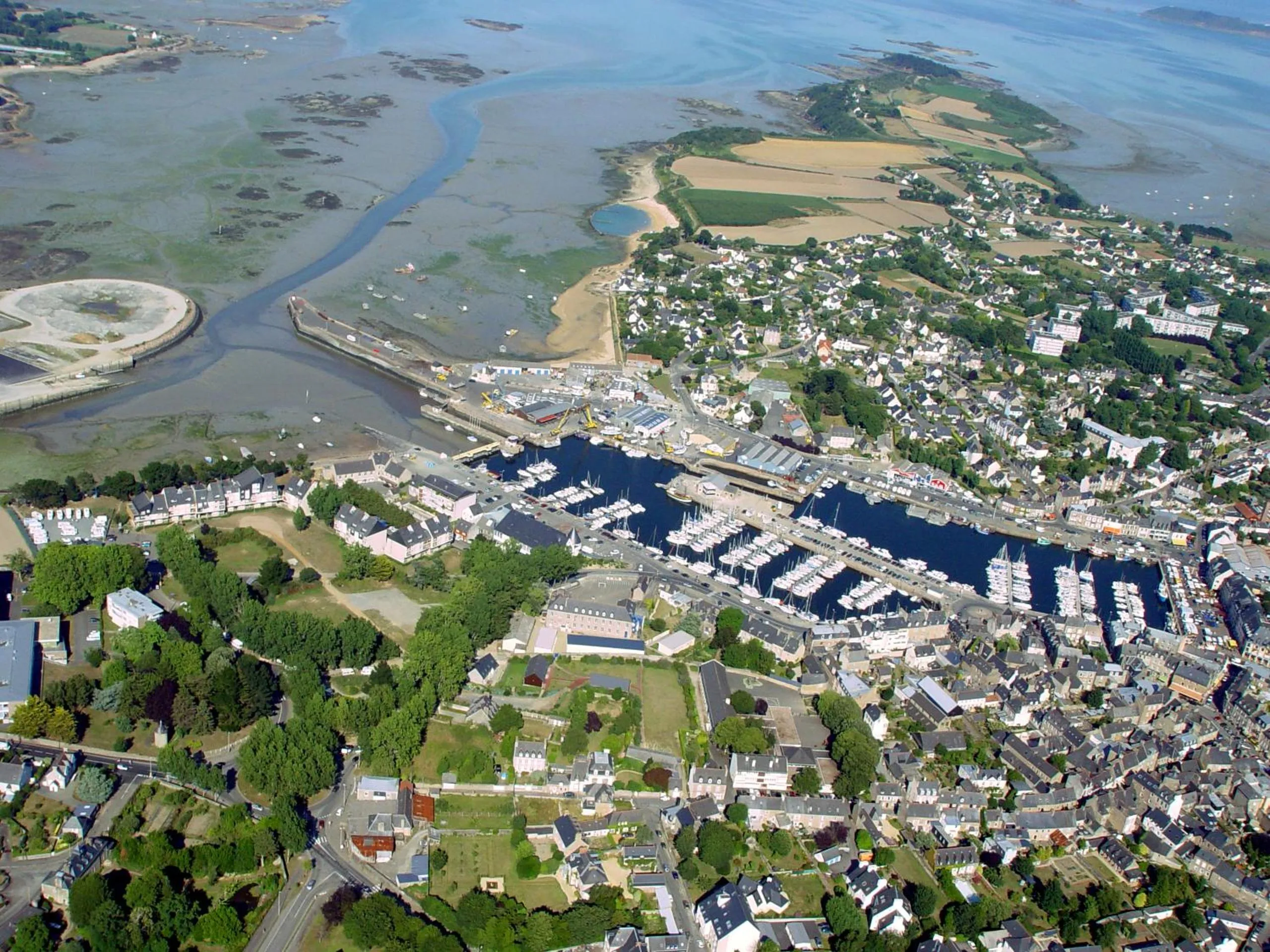 Bird's eye view in Hôtel de la baie de Paimpol