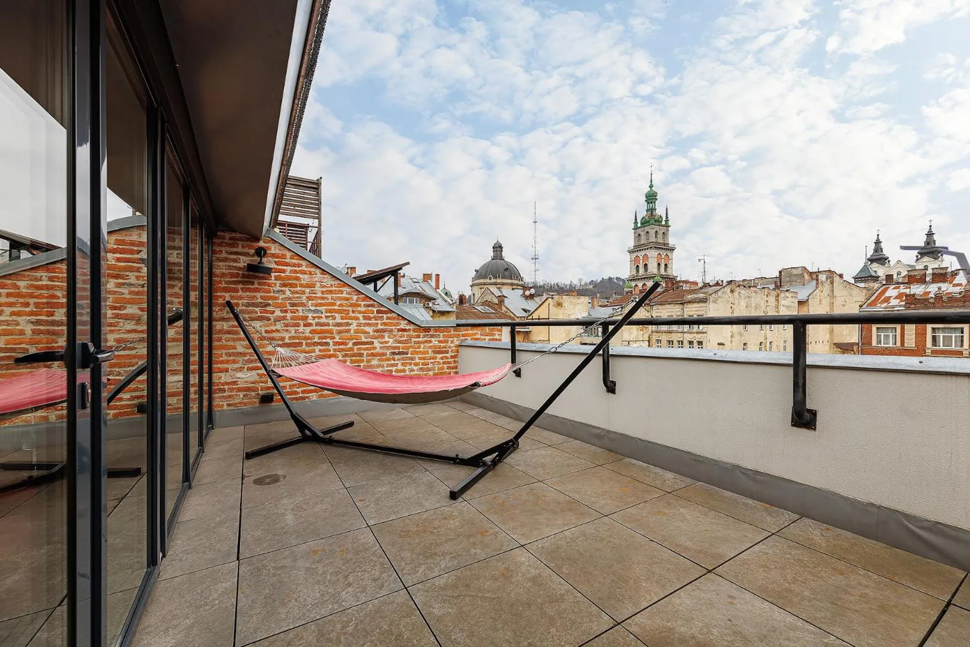 Balcony/Terrace in Masoch. Hotel & Cafe