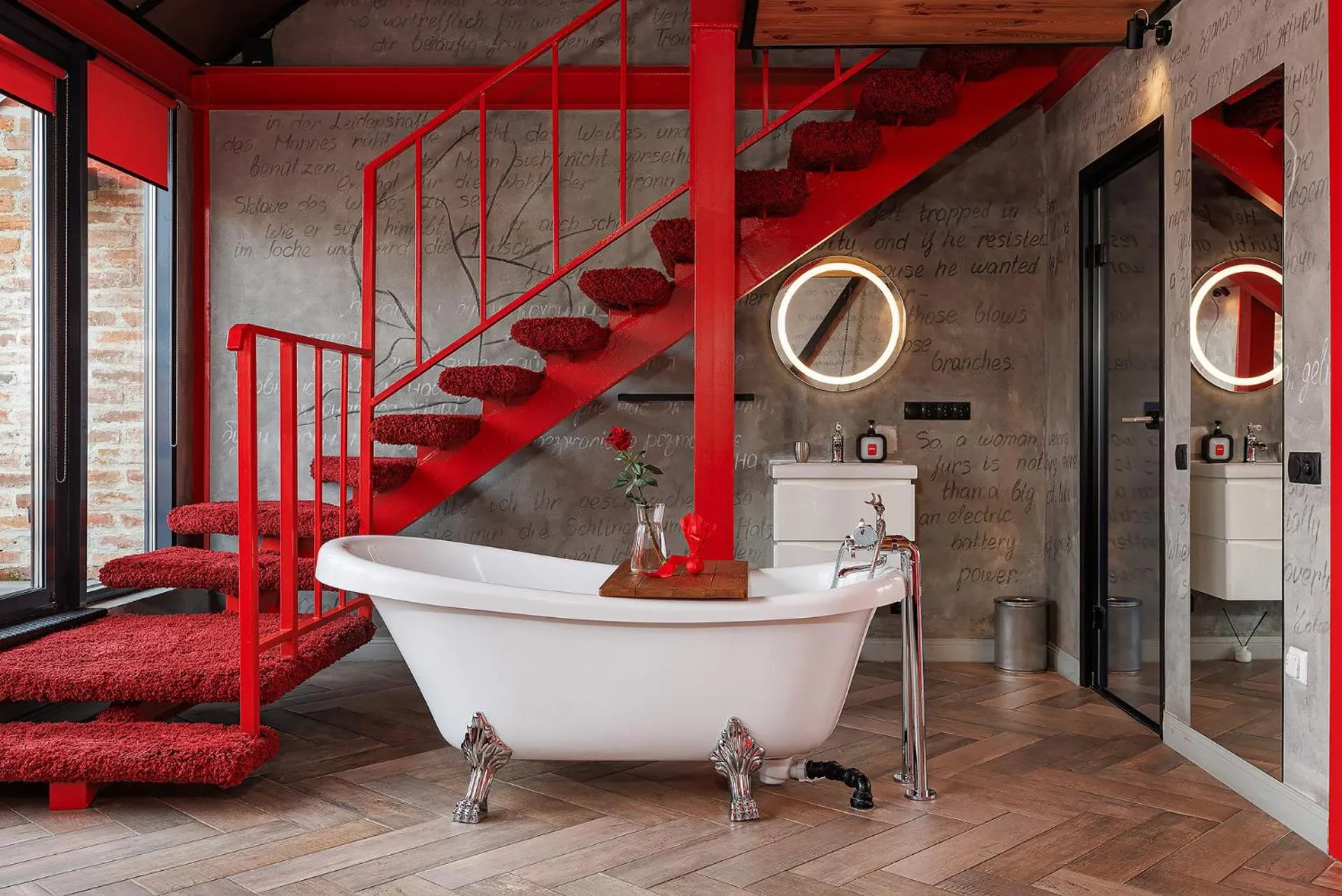 Bathroom in Masoch. Hotel & Cafe