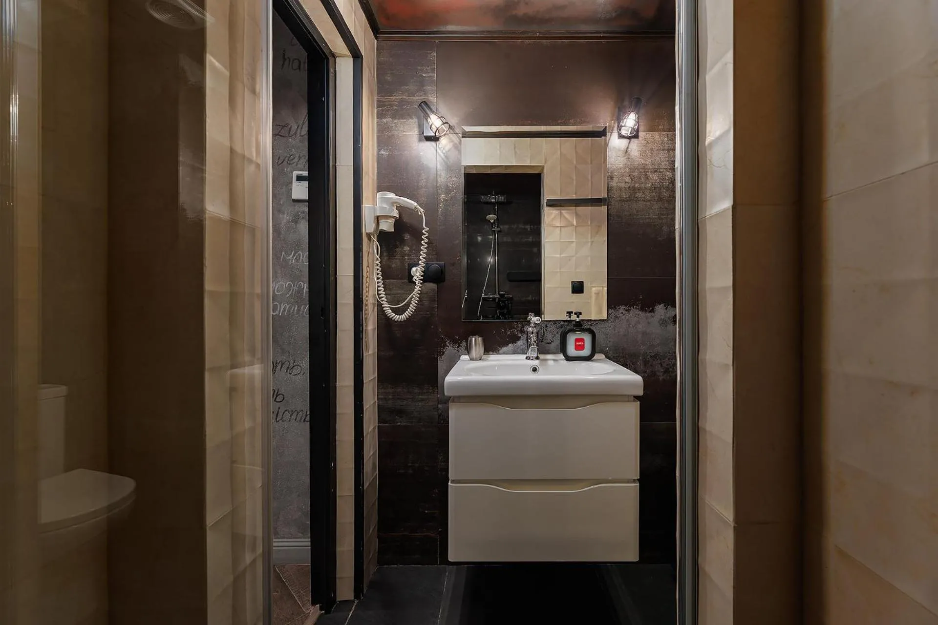 Bathroom in Masoch. Hotel & Cafe