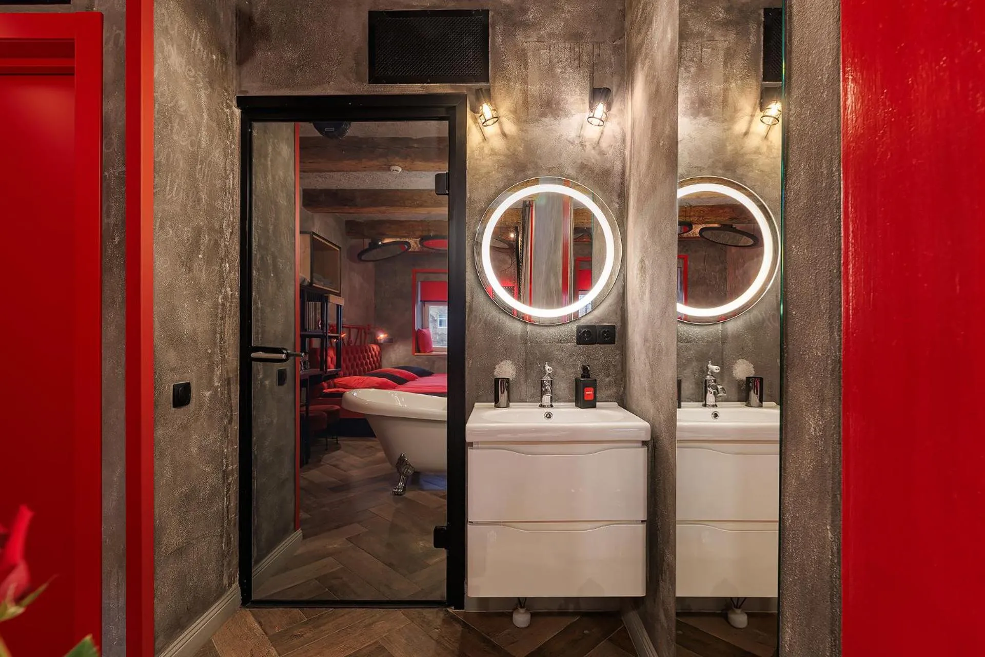 Bathroom in Masoch. Hotel & Cafe