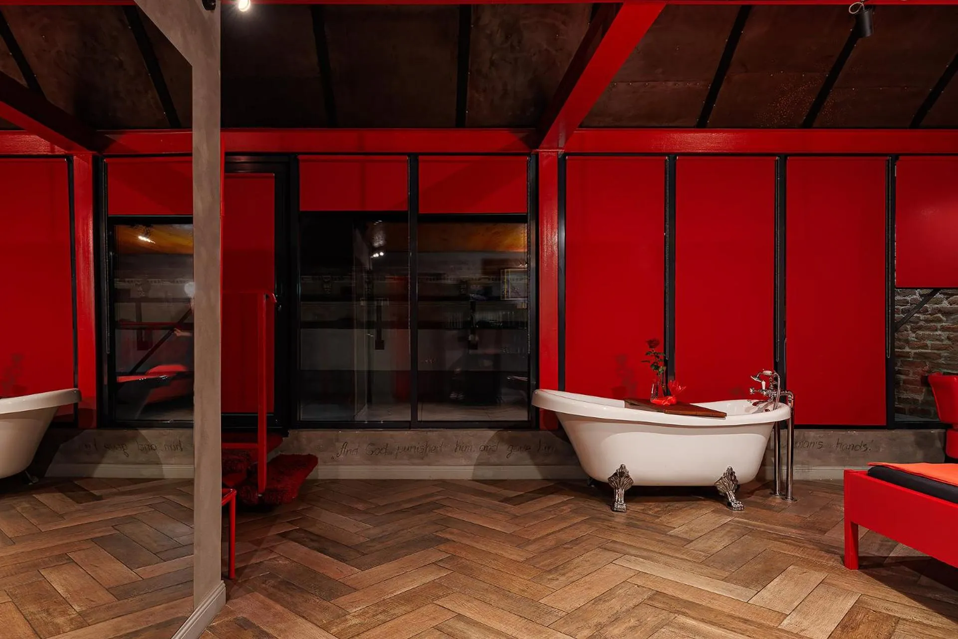 Bathroom in Masoch. Hotel & Cafe