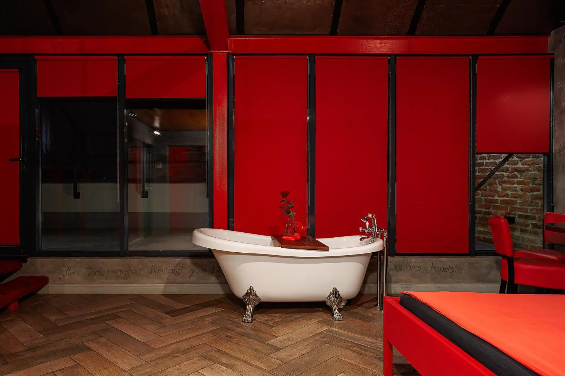 Bathroom in Masoch. Hotel & Cafe