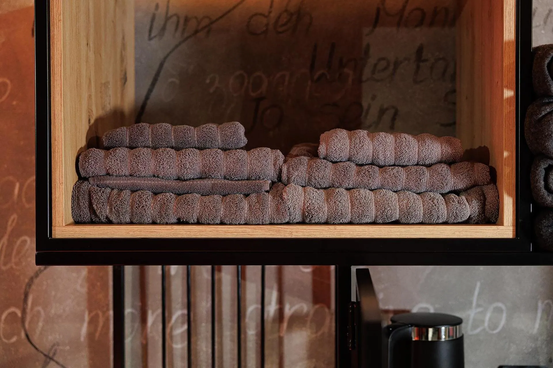 towels in Masoch. Hotel & Cafe