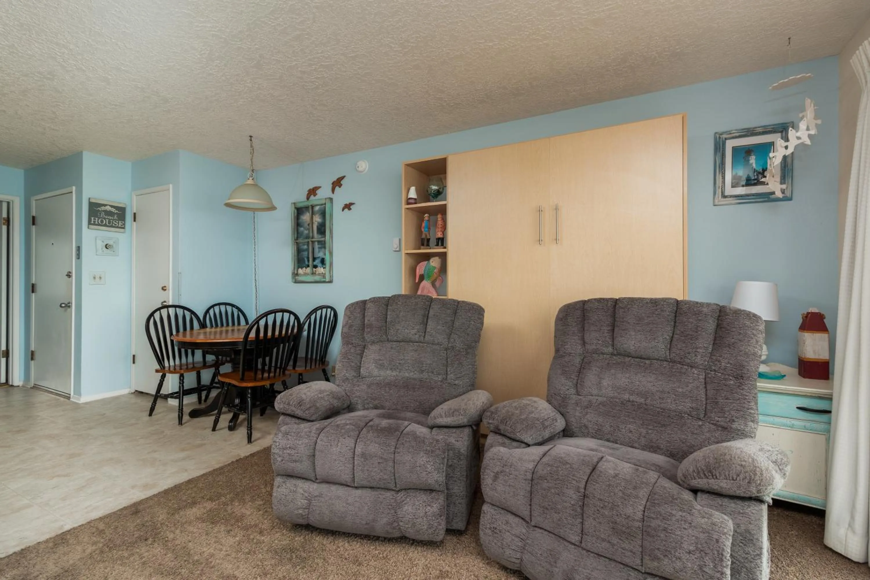 Living room in Ocean Terrace Condominiums