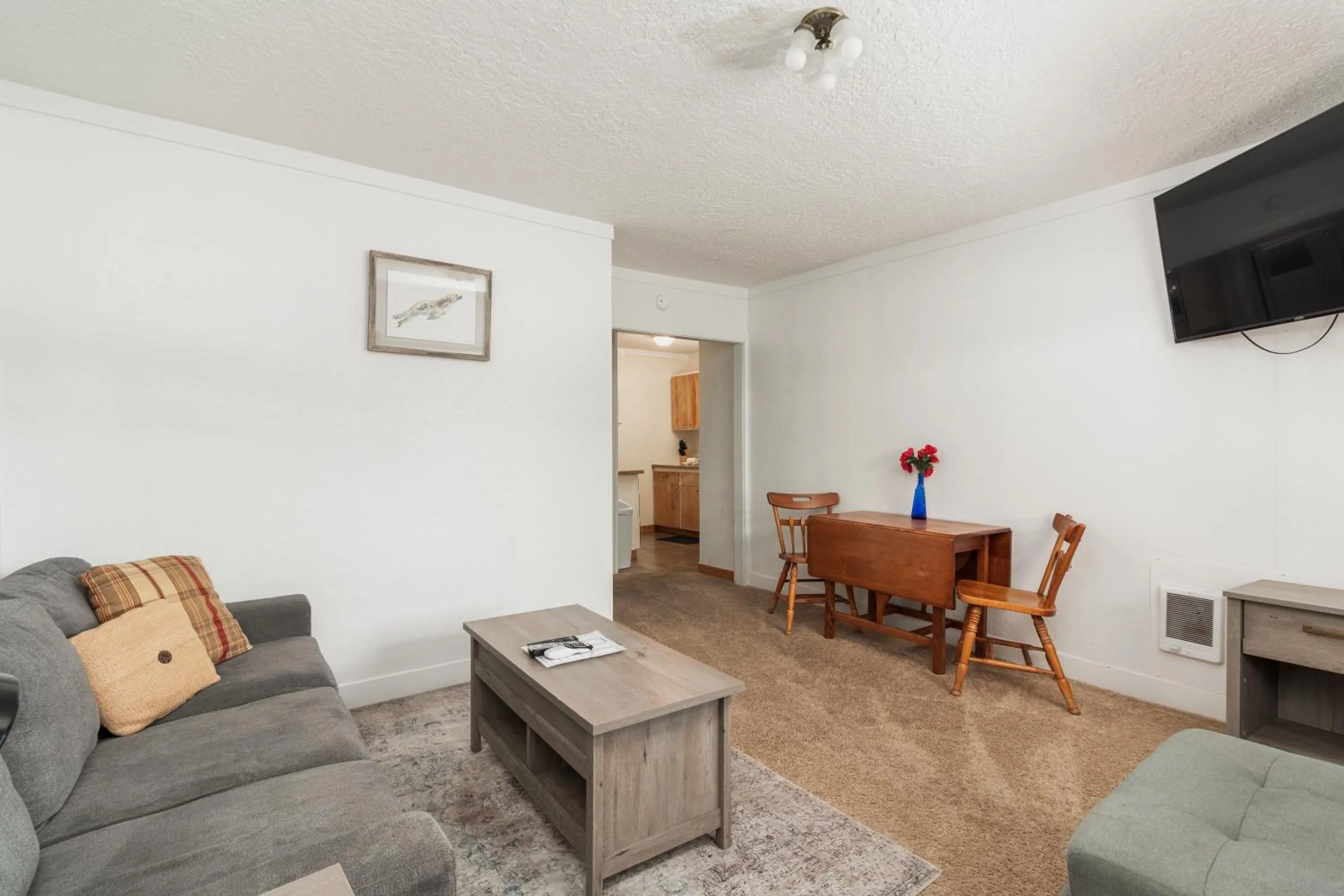Living room in Ocean Terrace Condominiums
