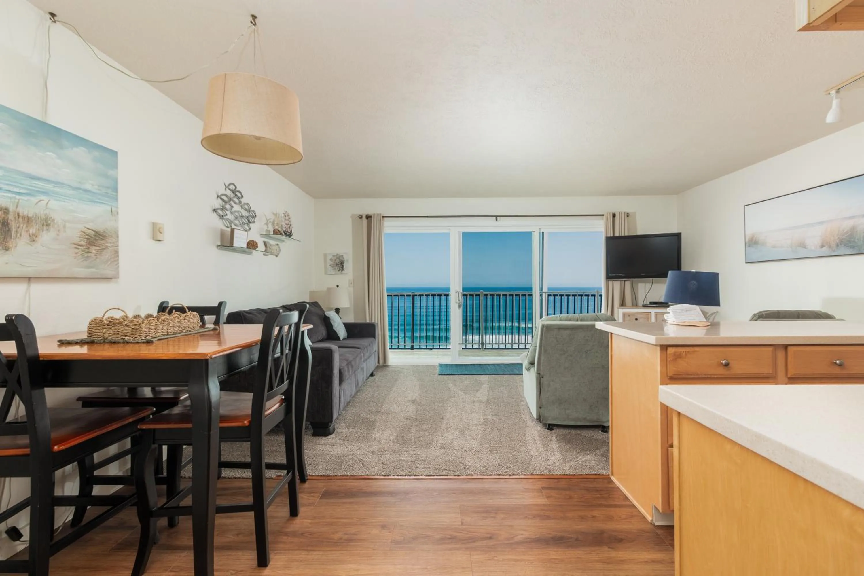 Living room in Ocean Terrace Condominiums